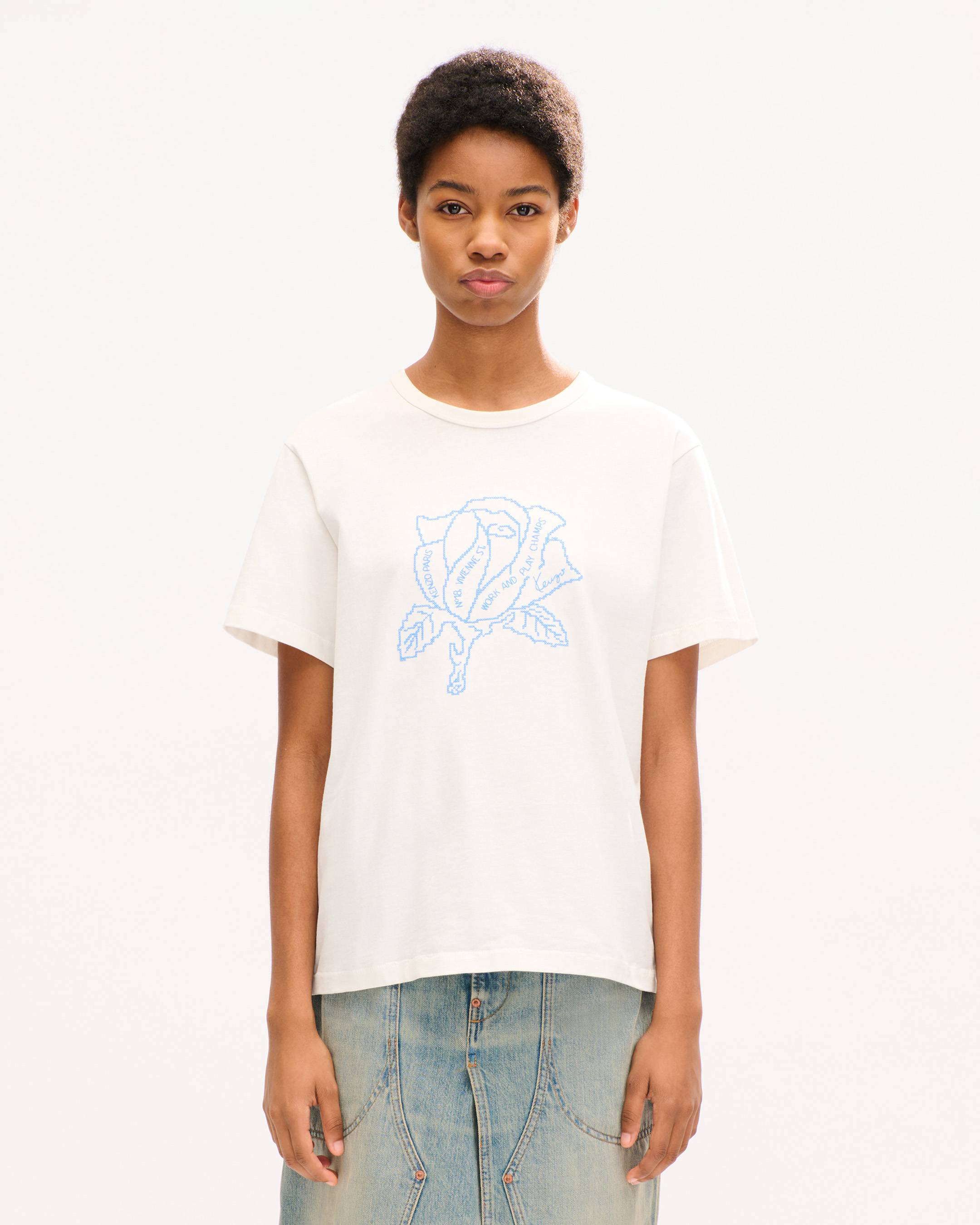 'KENZO Work And Play' embroidered T-shirt in cotton