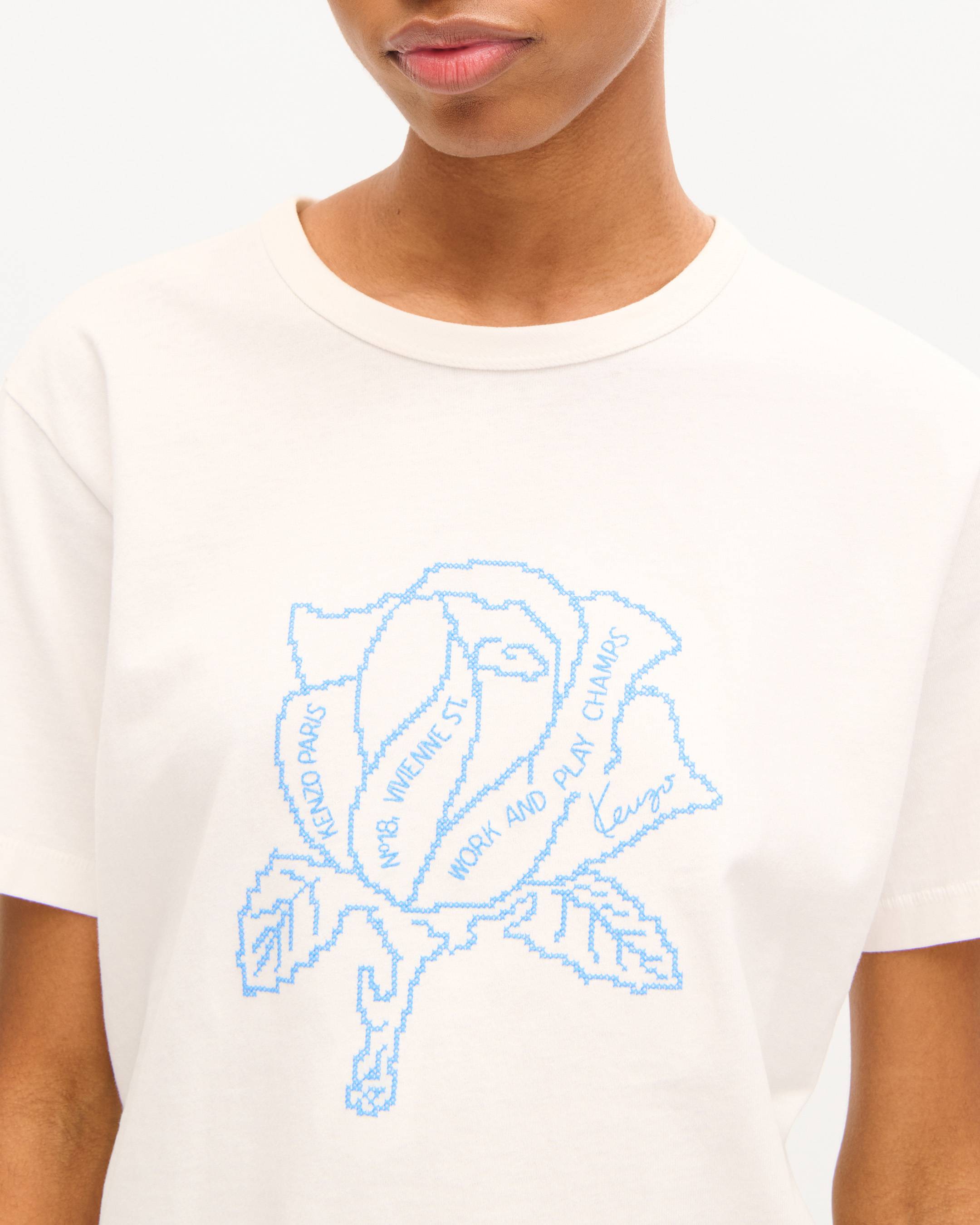 'KENZO Work And Play' embroidered T-shirt in cotton