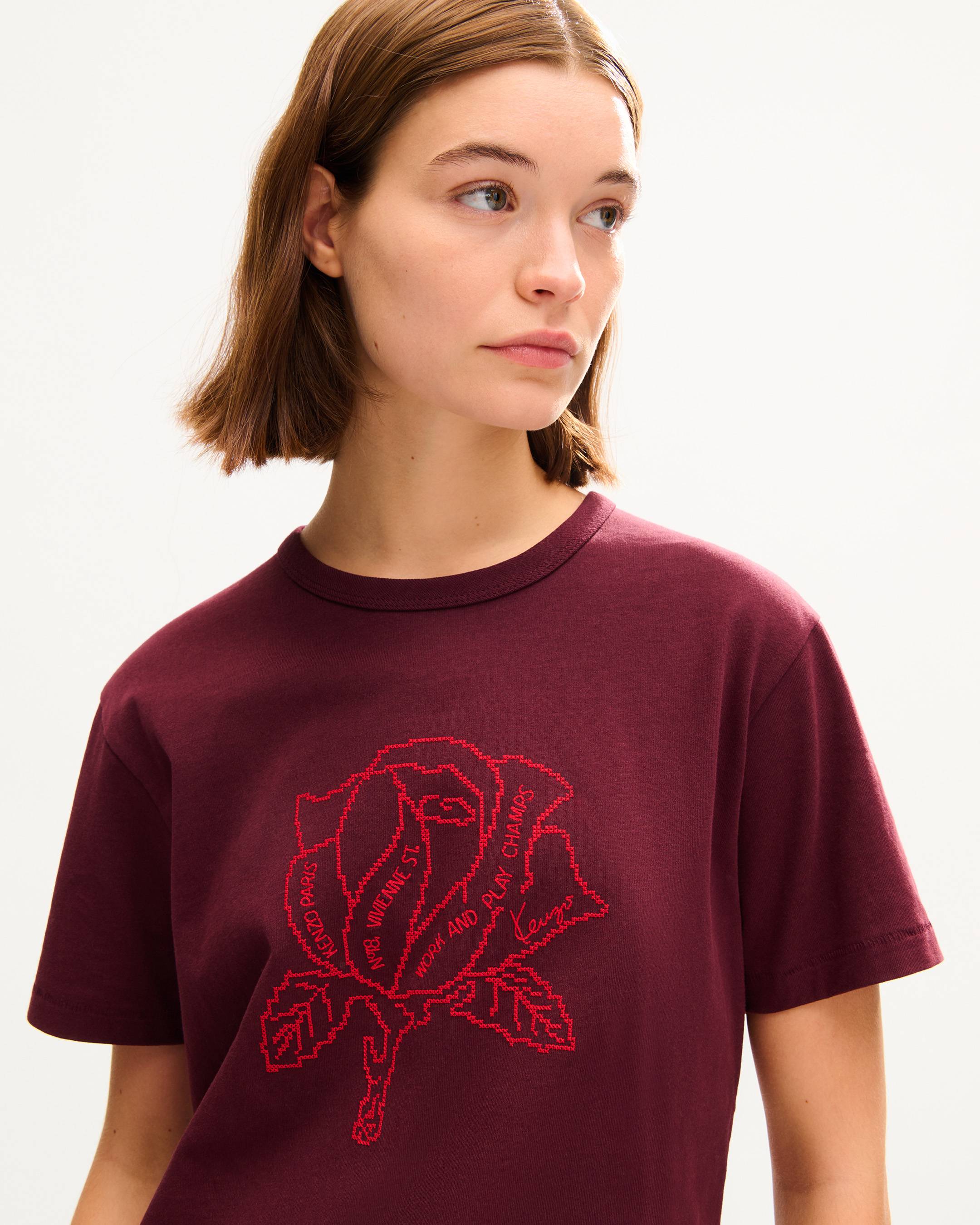 'KENZO Work And Play' embroidered T-shirt in cotton