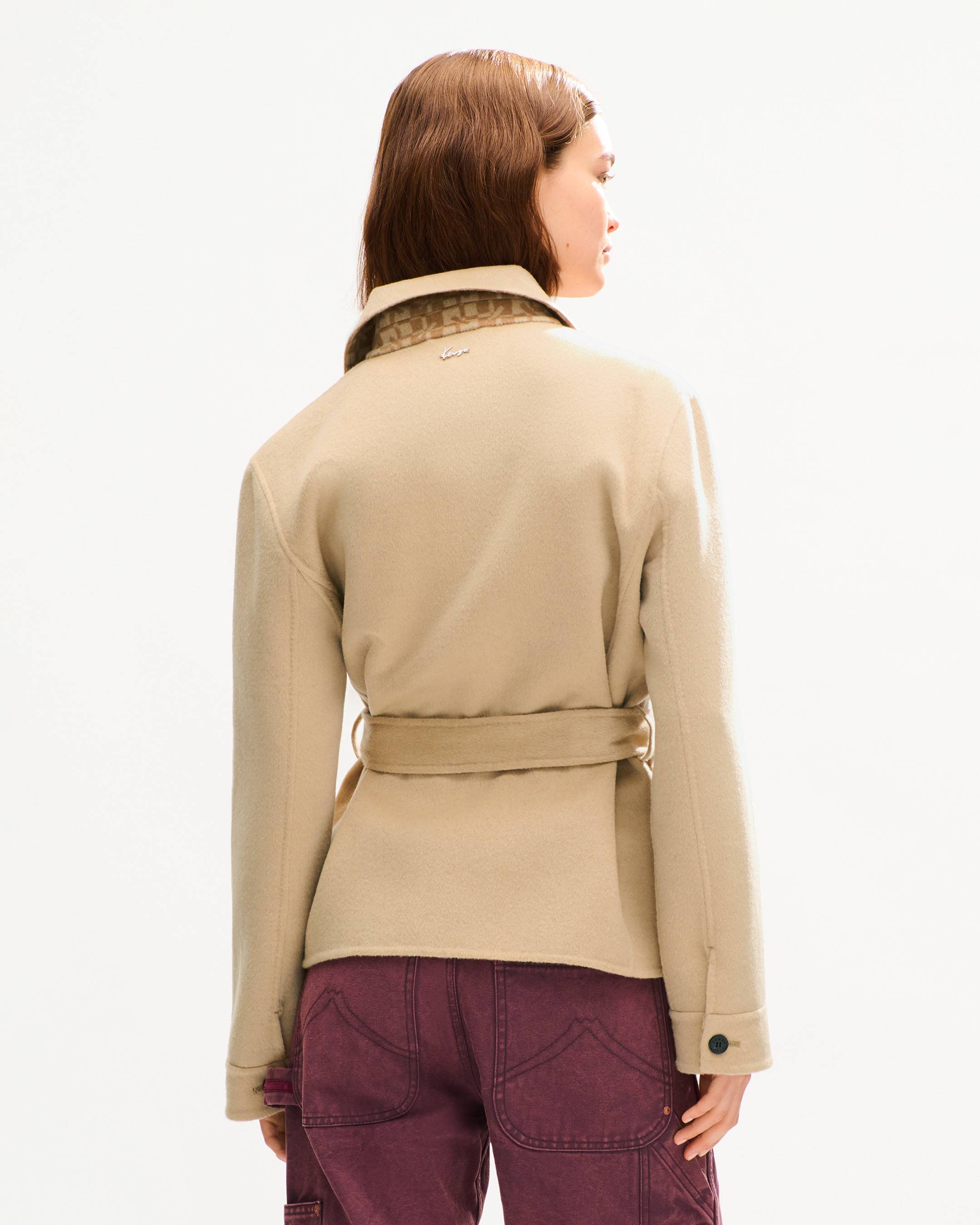 Veste workwear double face en laine