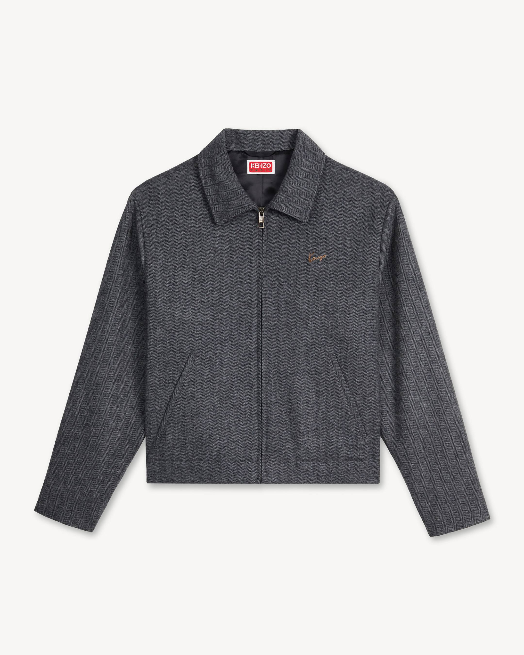 'KENZO Work and Play' coach jacket in mixed wool