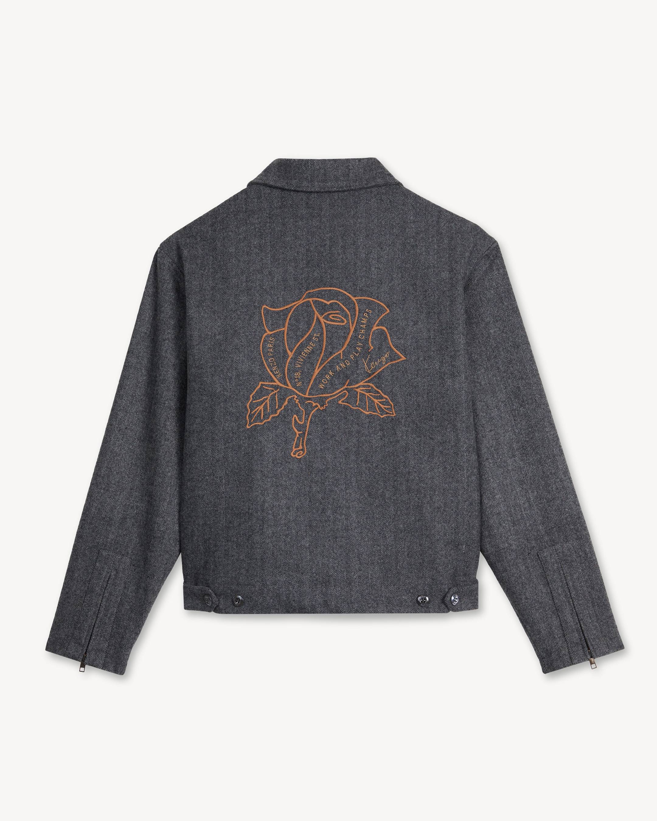 'KENZO Work and Play' coach jacket in mixed wool
