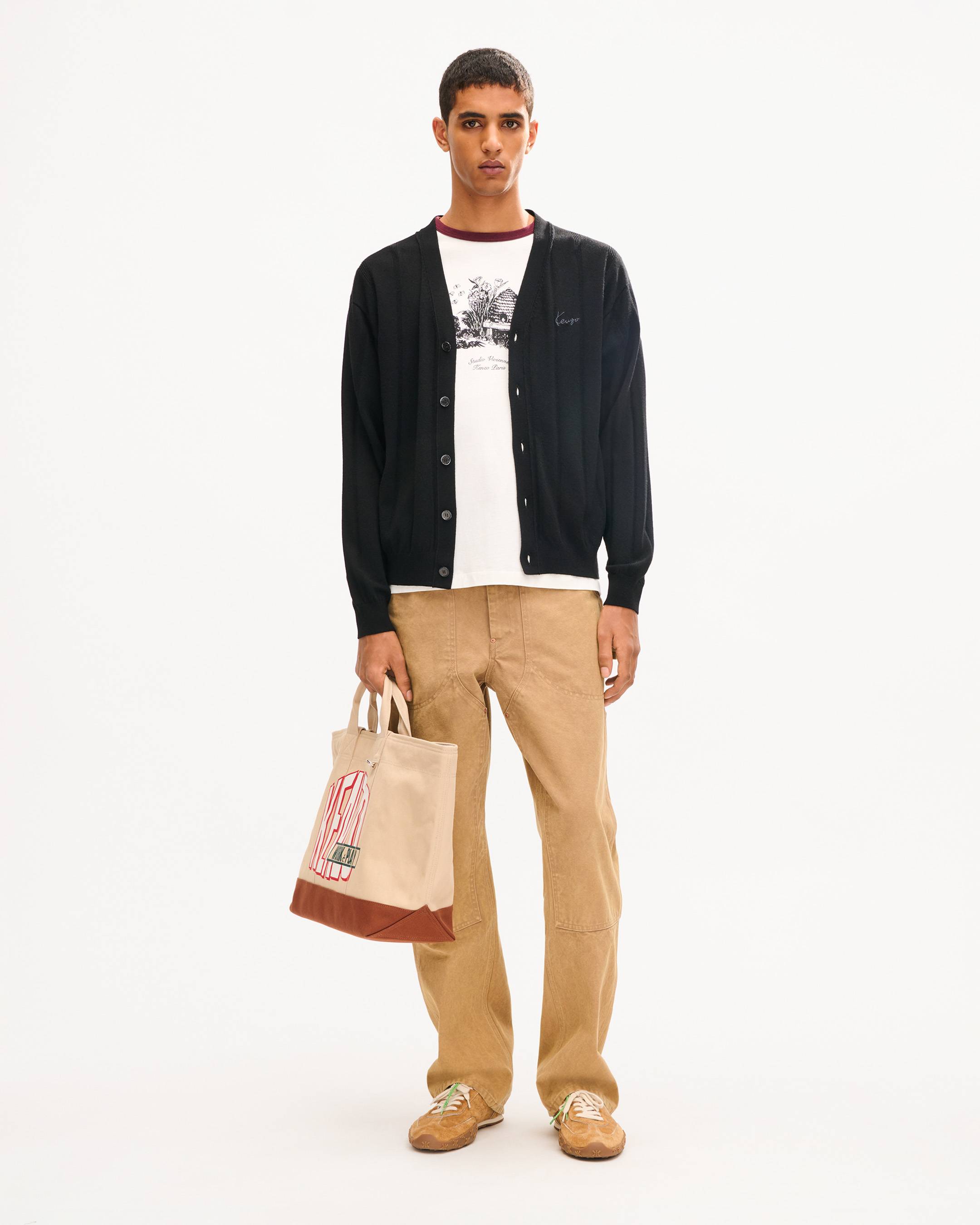 Cardigan 'KENZO Signature' en laine m&eacute;rinos