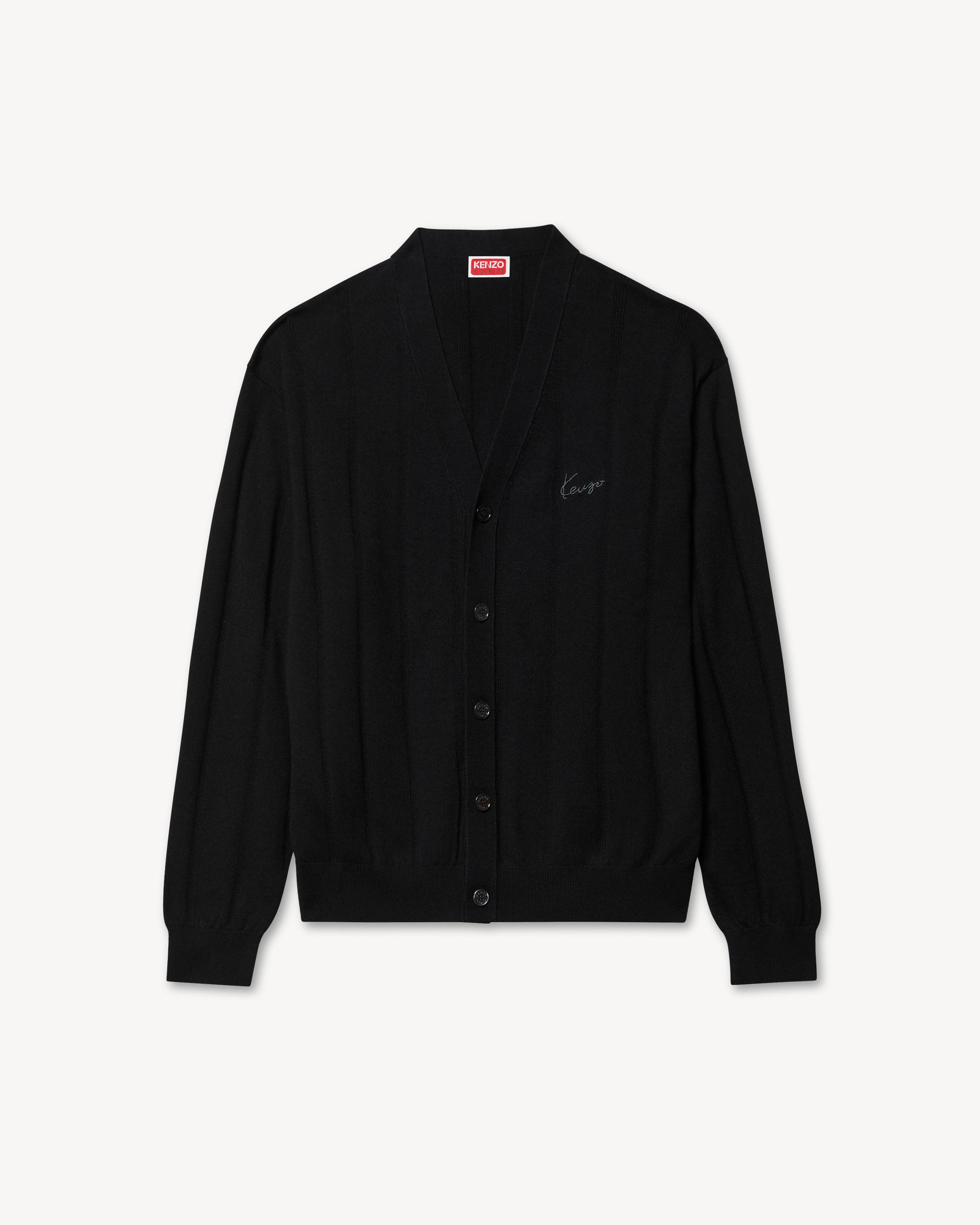 Cardigan 'KENZO Signature' en laine m&eacute;rinos