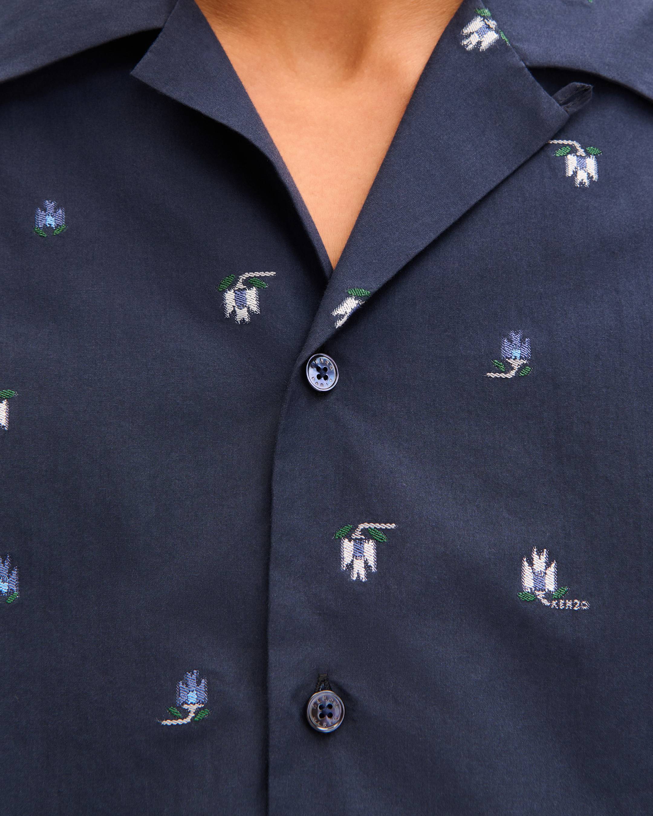 Camicia hawaiana a maniche corte in cotone 'KENZO Ikat Flower'