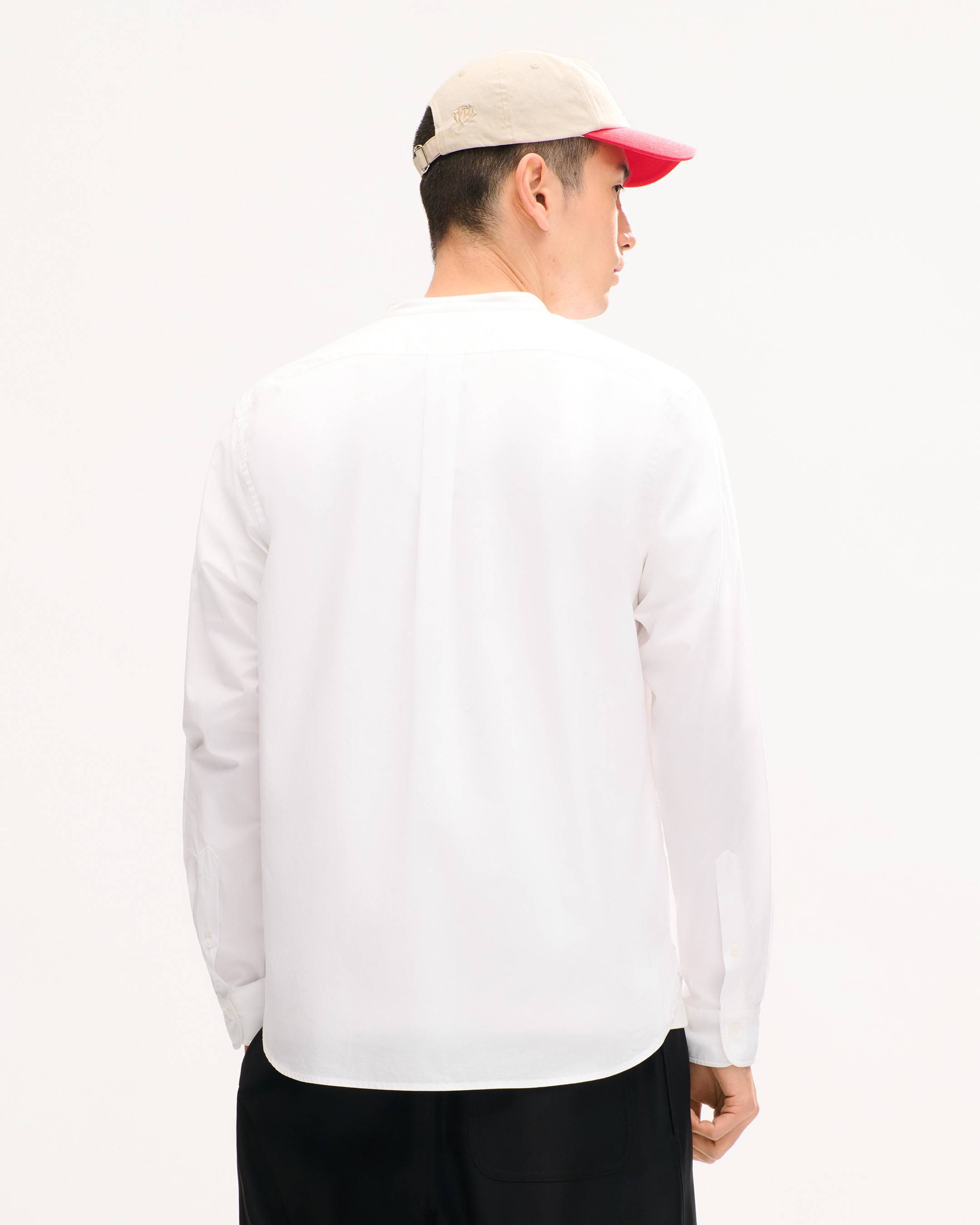 Chemise &agrave; col officier 'KENZO Signature' en coton