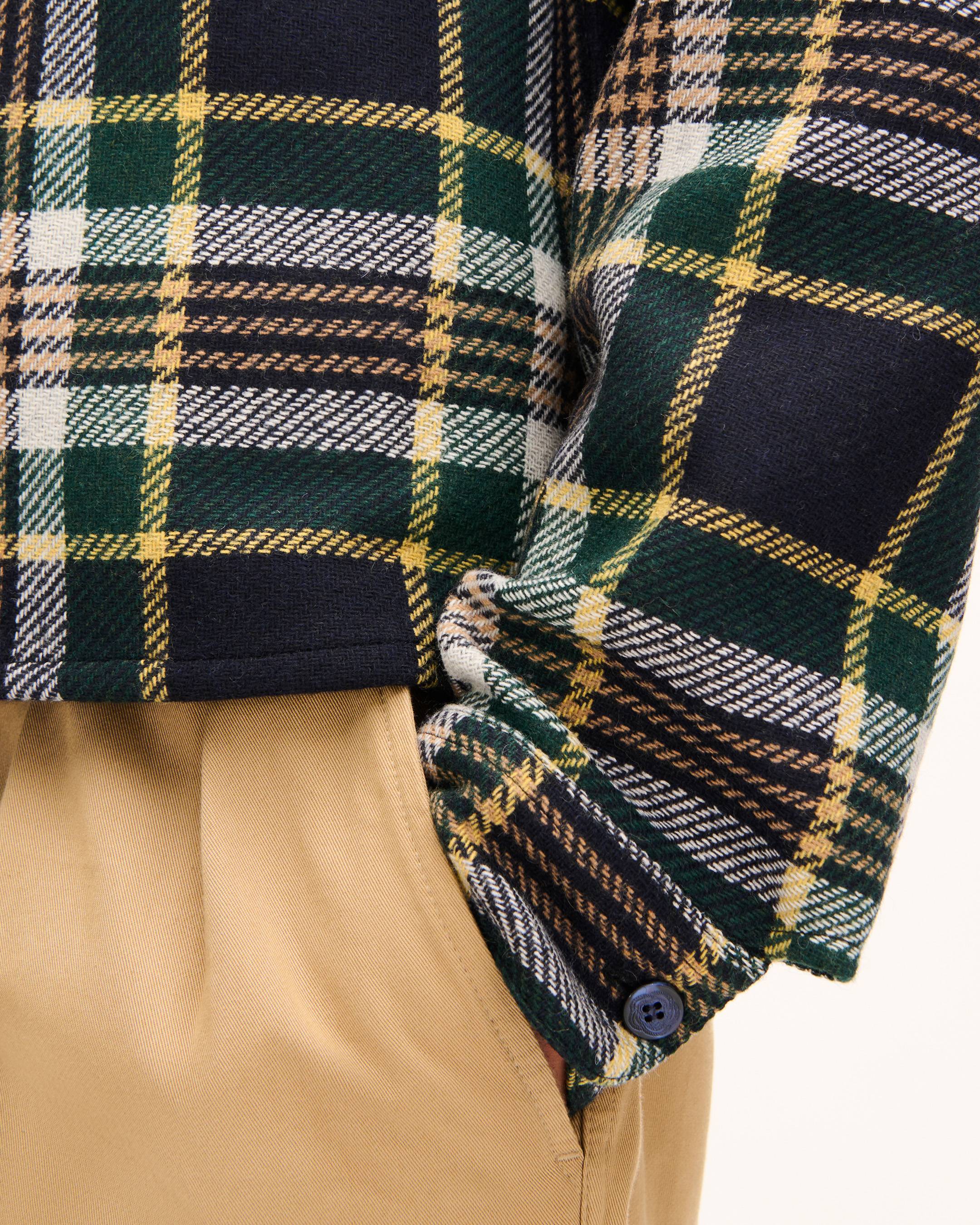 'KENZO Work And Play' genderless overshirt in mixed wool