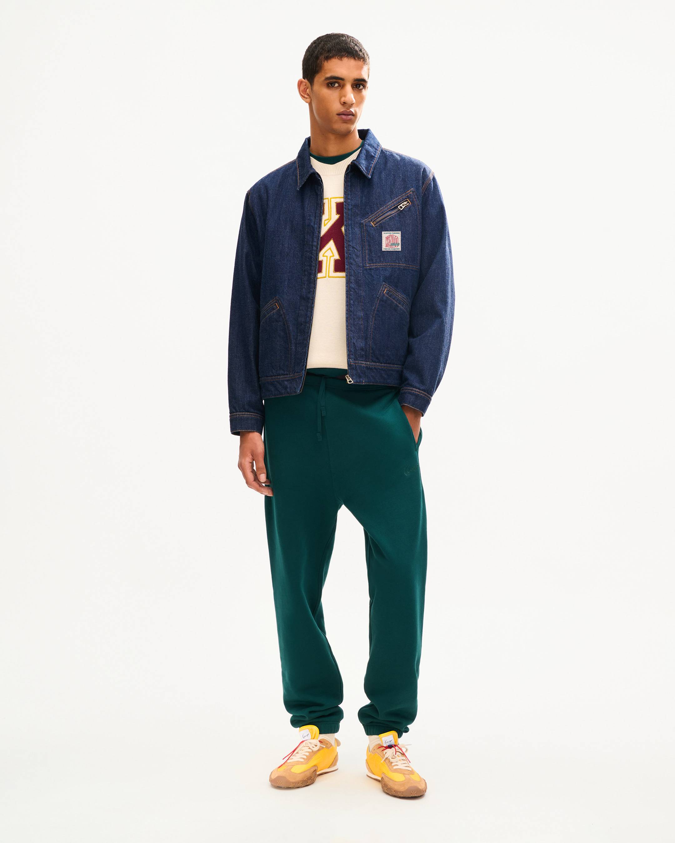 'KENZO Work And Play' utility jacket in japanese denim