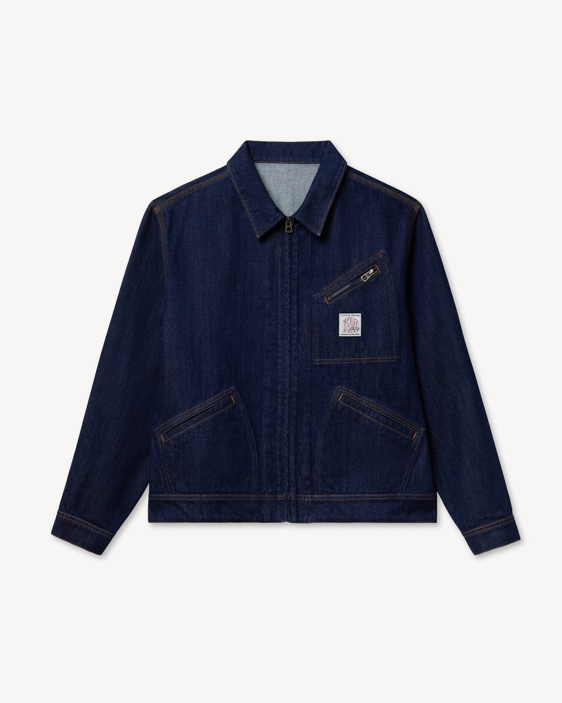 'KENZO Work And Play' utility jacket in japanese denim