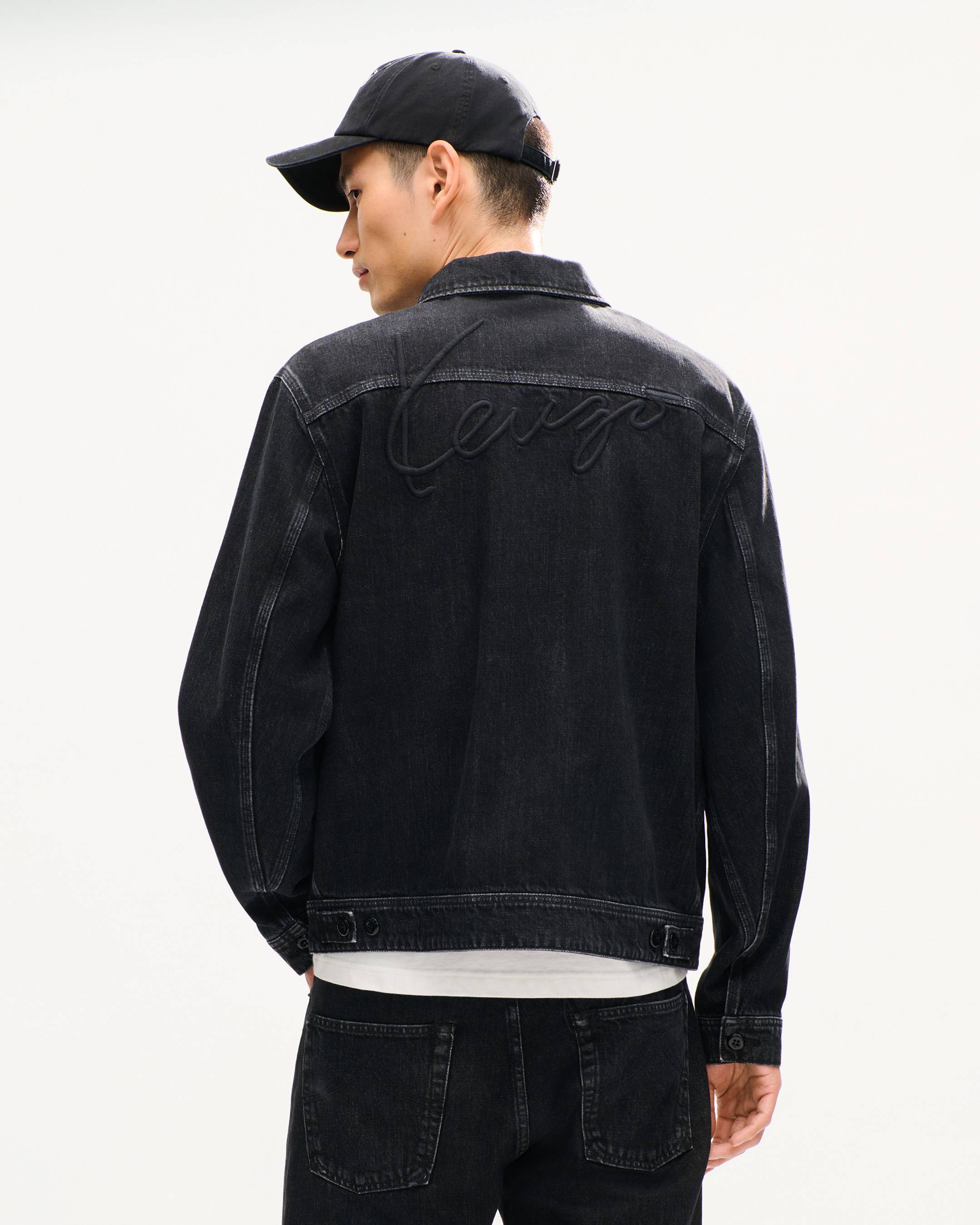 Veste utilitaire unisexe 'KENZO Signature' en denim japonais