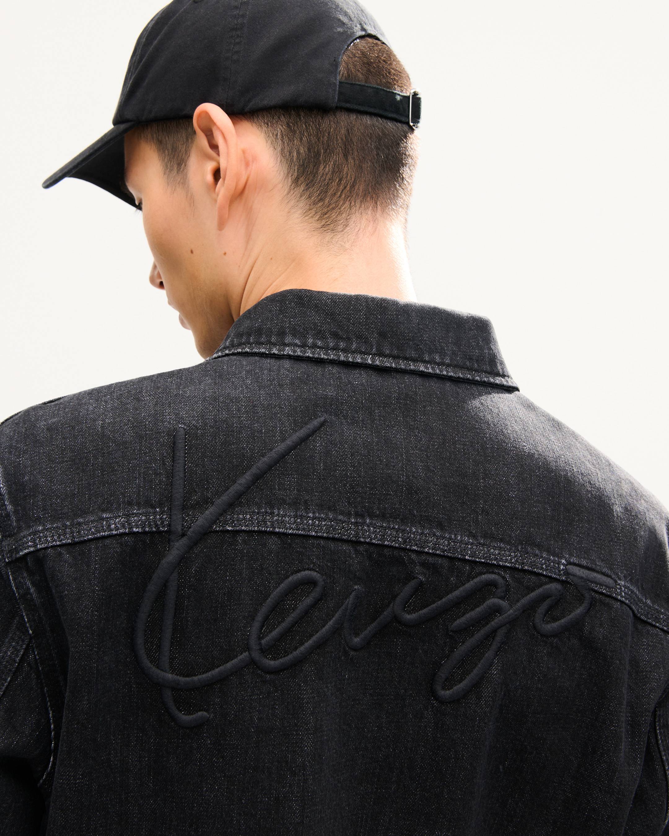Veste utilitaire unisexe 'KENZO Signature' en denim japonais