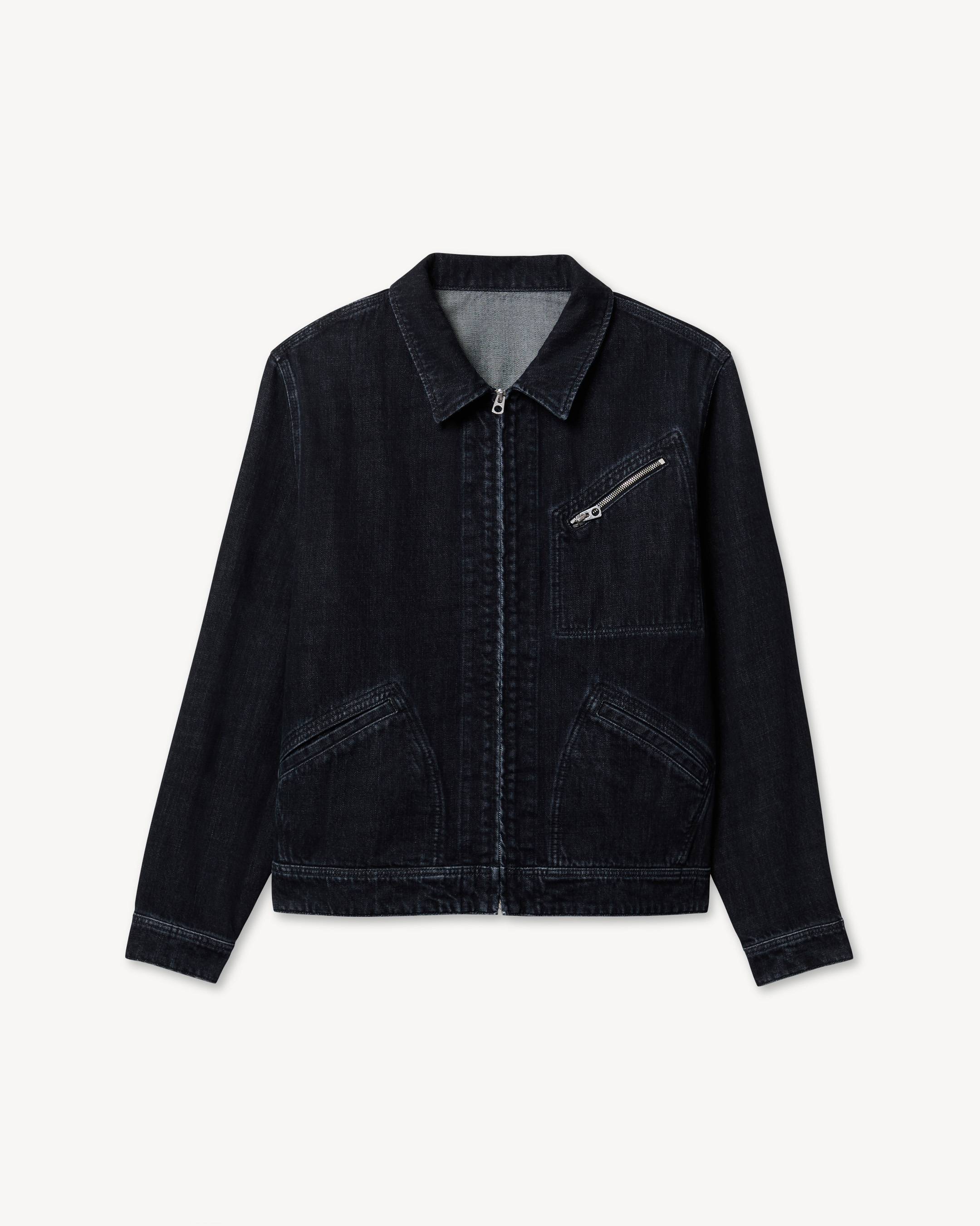 Veste utilitaire unisexe 'KENZO Signature' en denim japonais