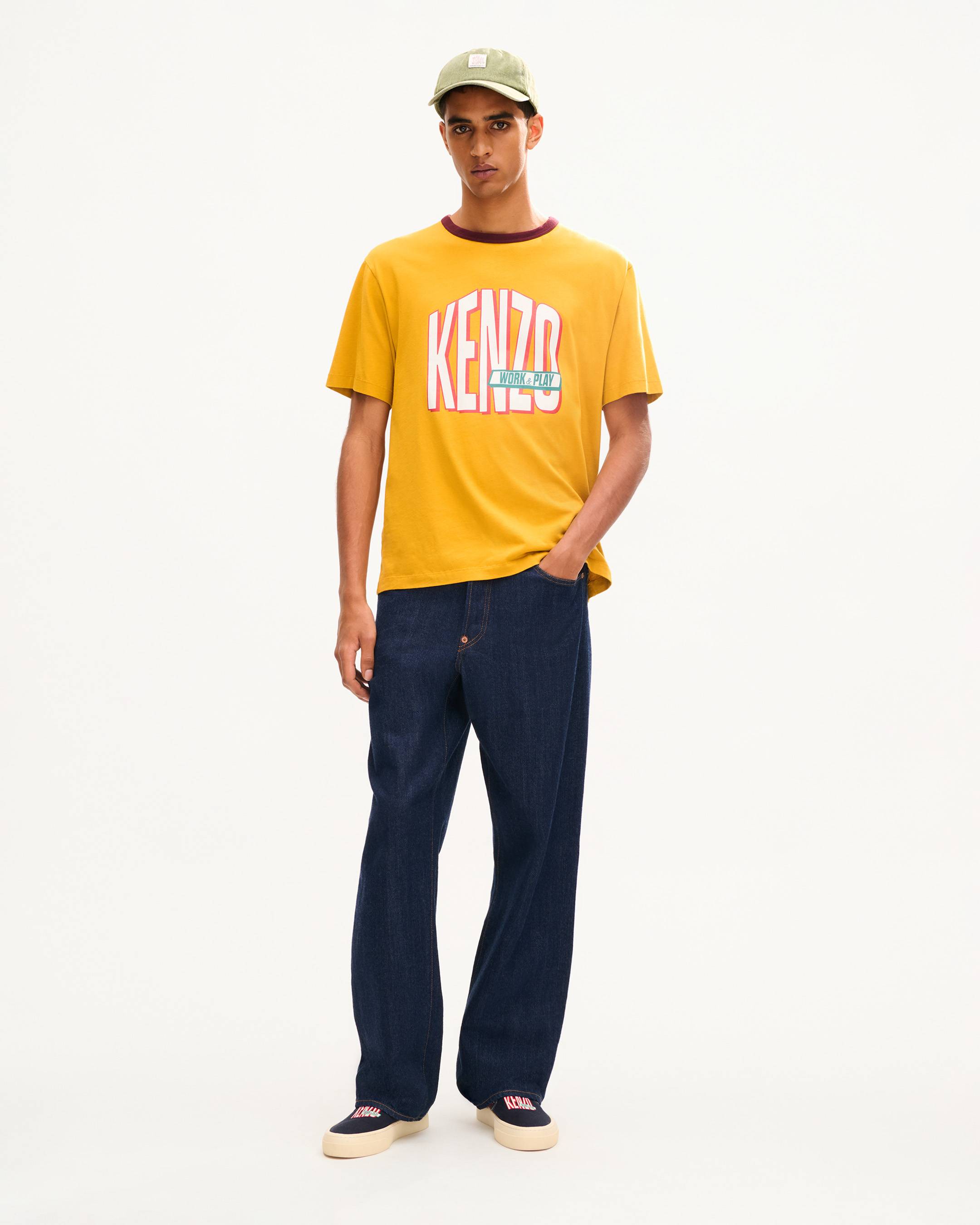 KENZO デニムラップベスト Mサイズ KENZO Work And Play' relax fit jeans in japanese denim | Men's | KENZO