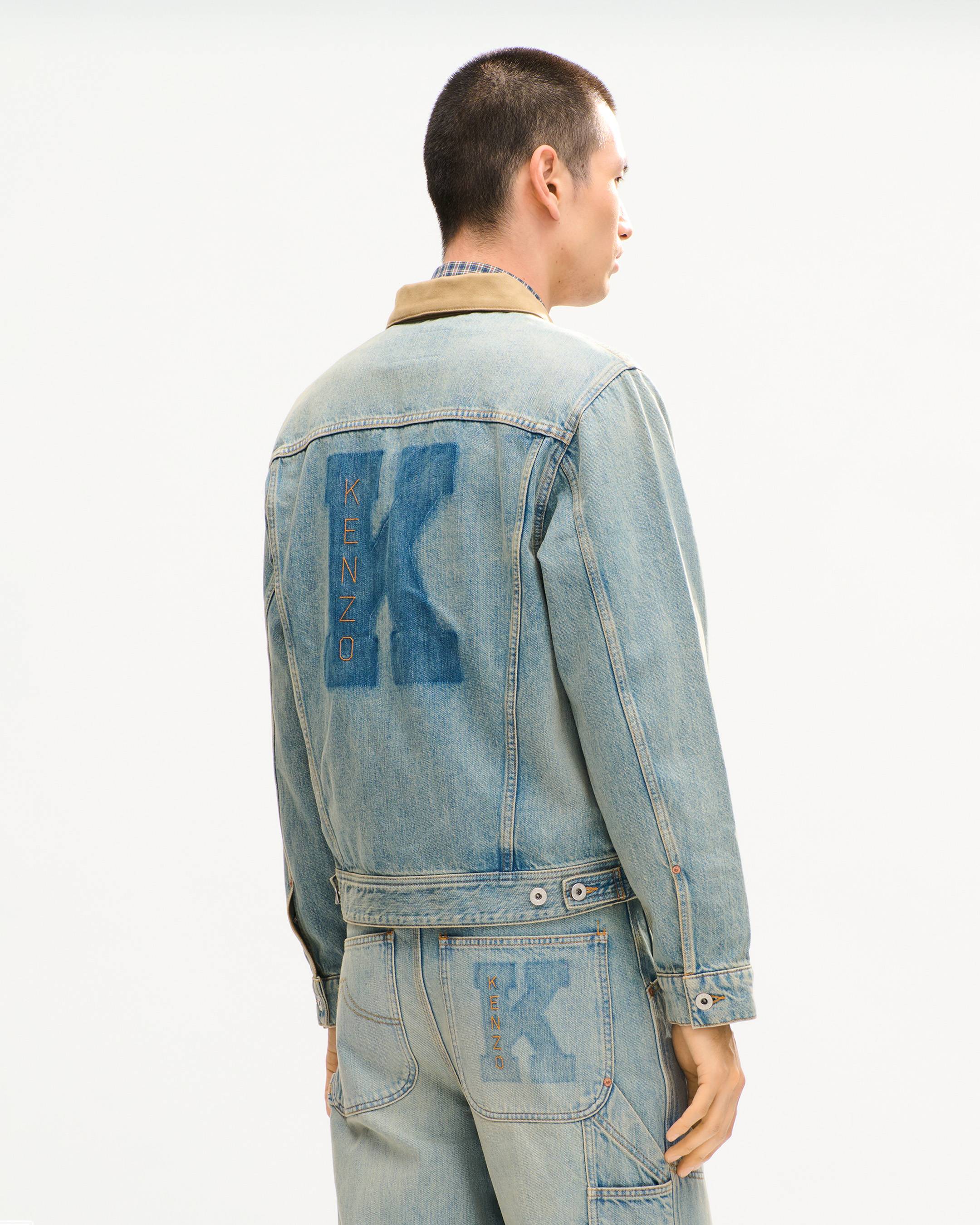 'KENZO Work And Play' trucker jacket in japanese denim