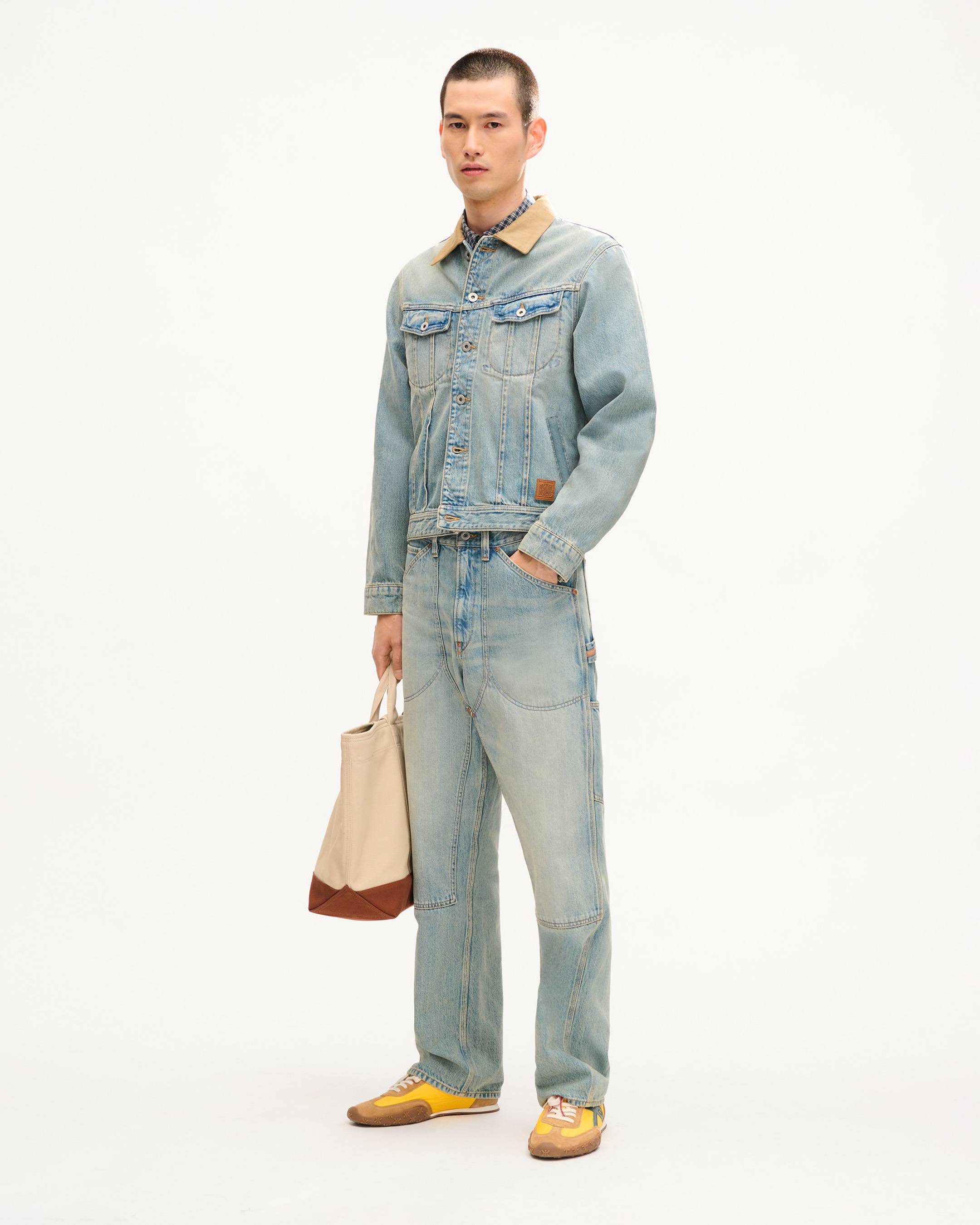 'KENZO Work And Play' trucker jacket in japanese denim