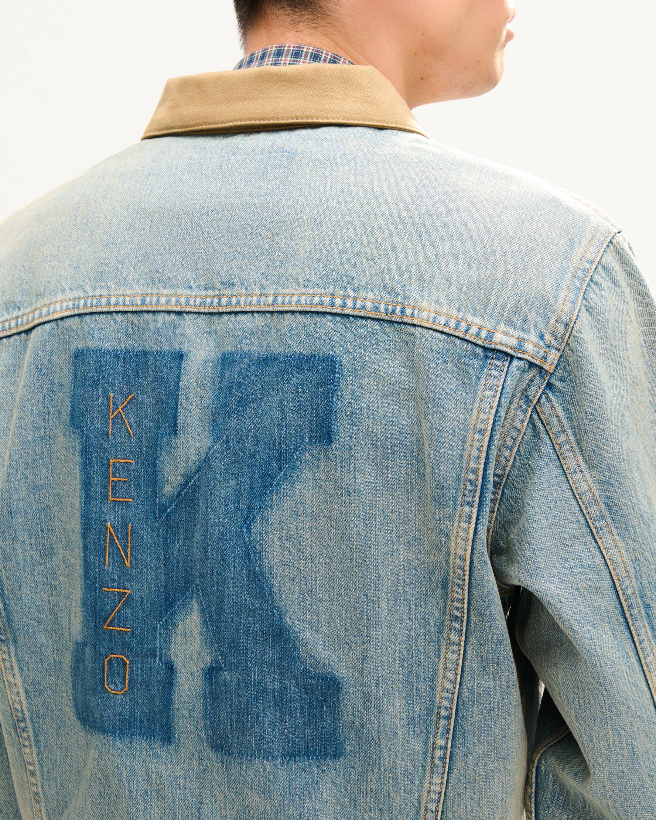 'KENZO Work And Play' trucker jacket in japanese denim