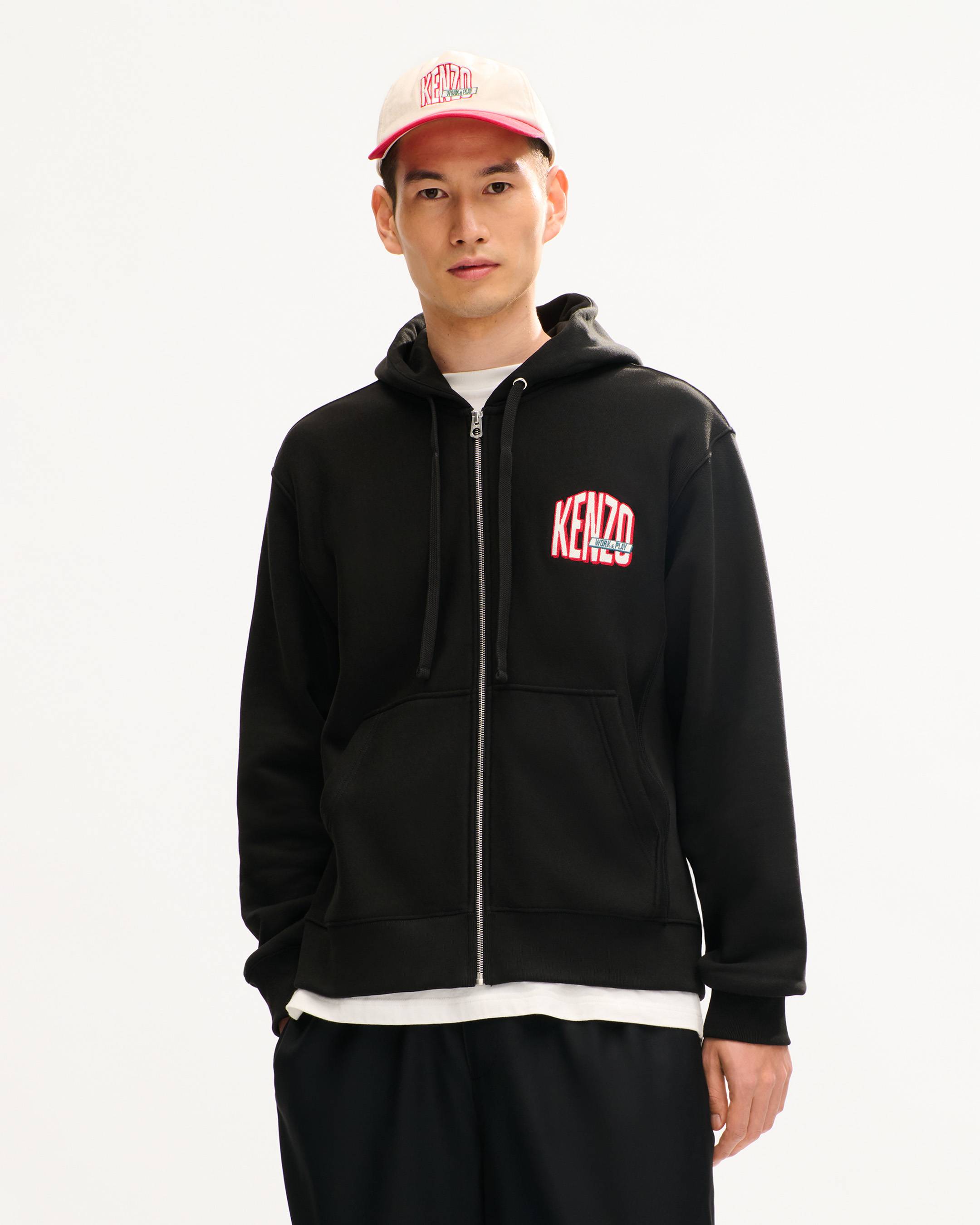 'KENZO Work And Play' zip hoodie in cotton