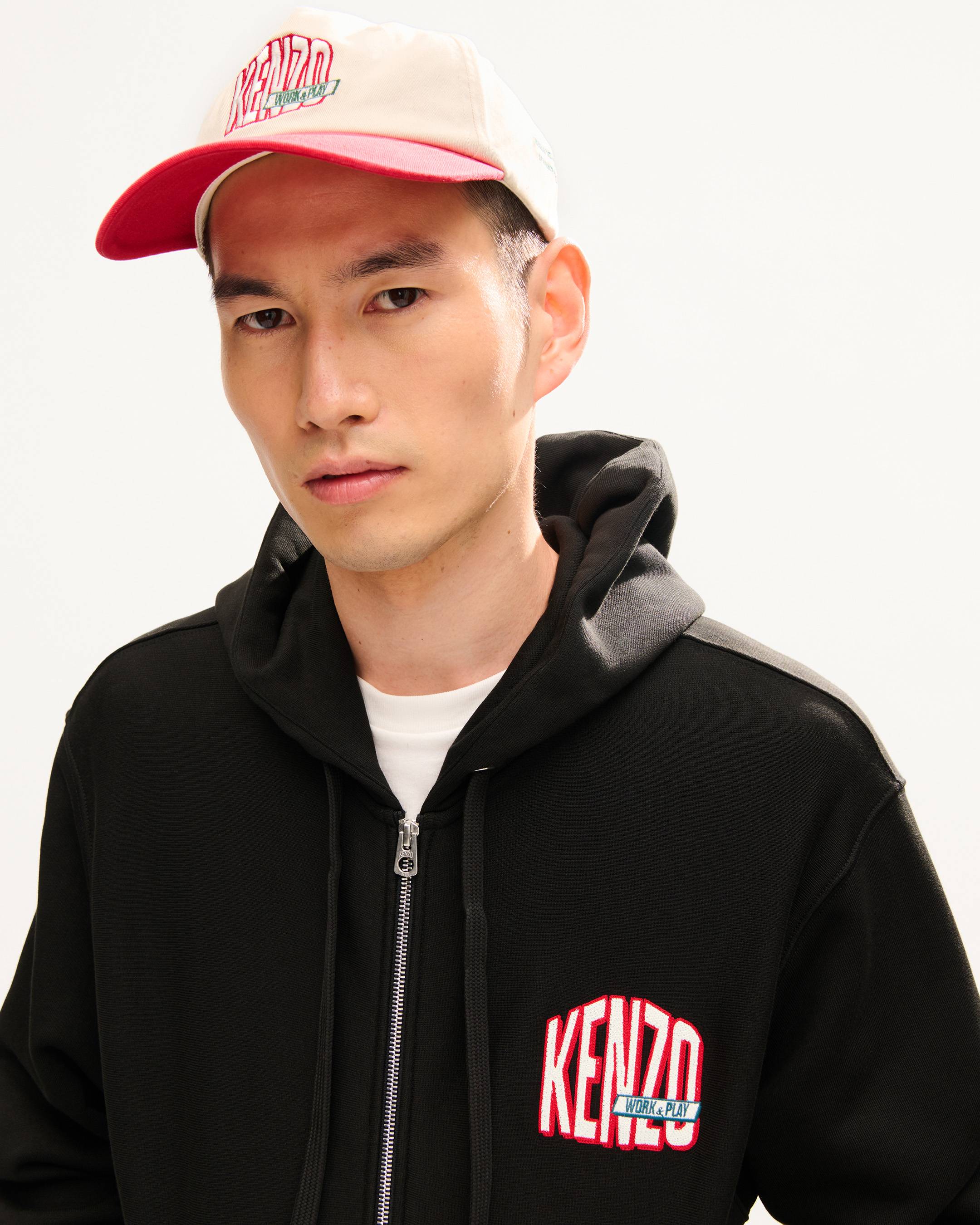 'KENZO Work And Play' zip hoodie in cotton