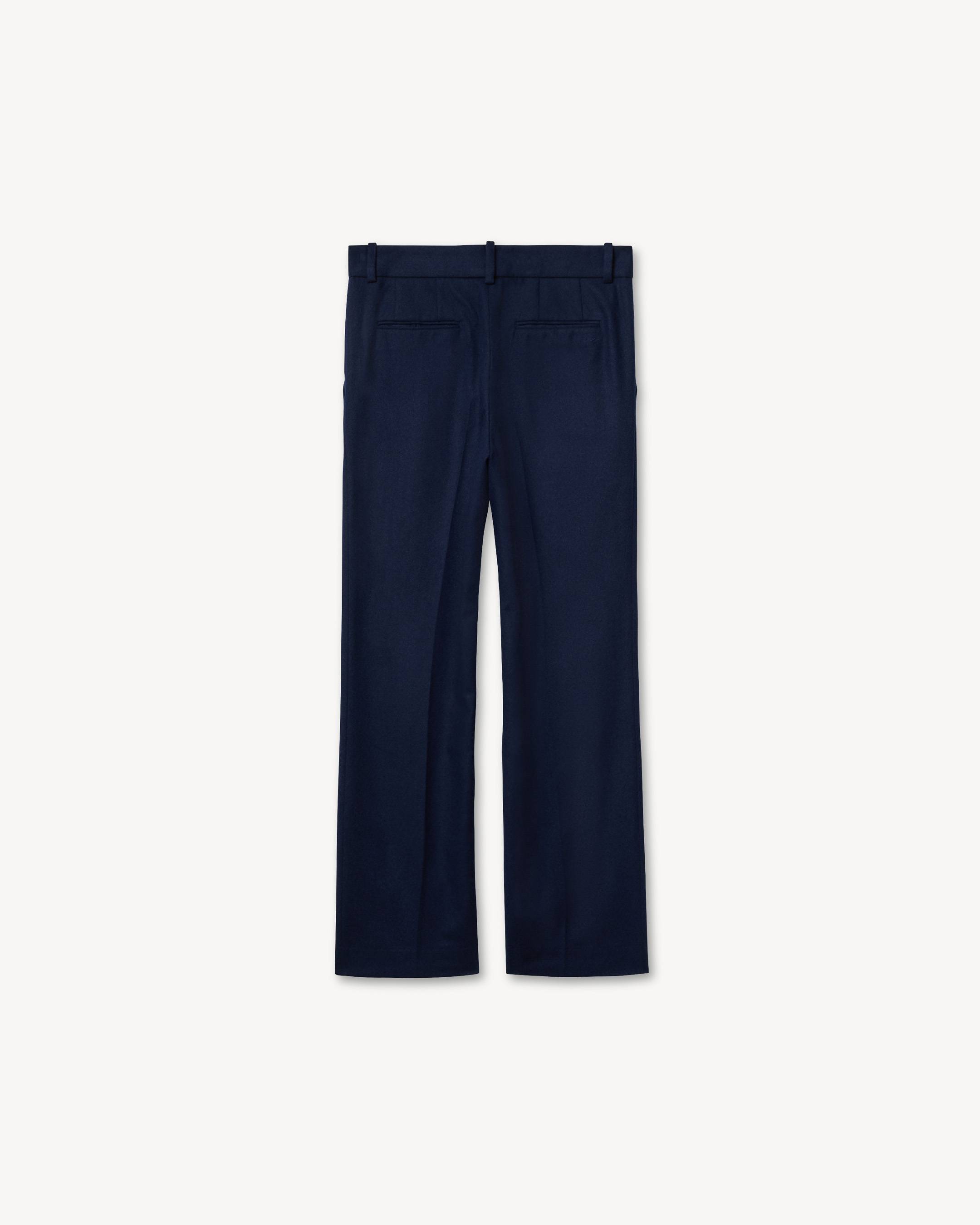 'KENZO Signature' straight tailored pants in mixed wool