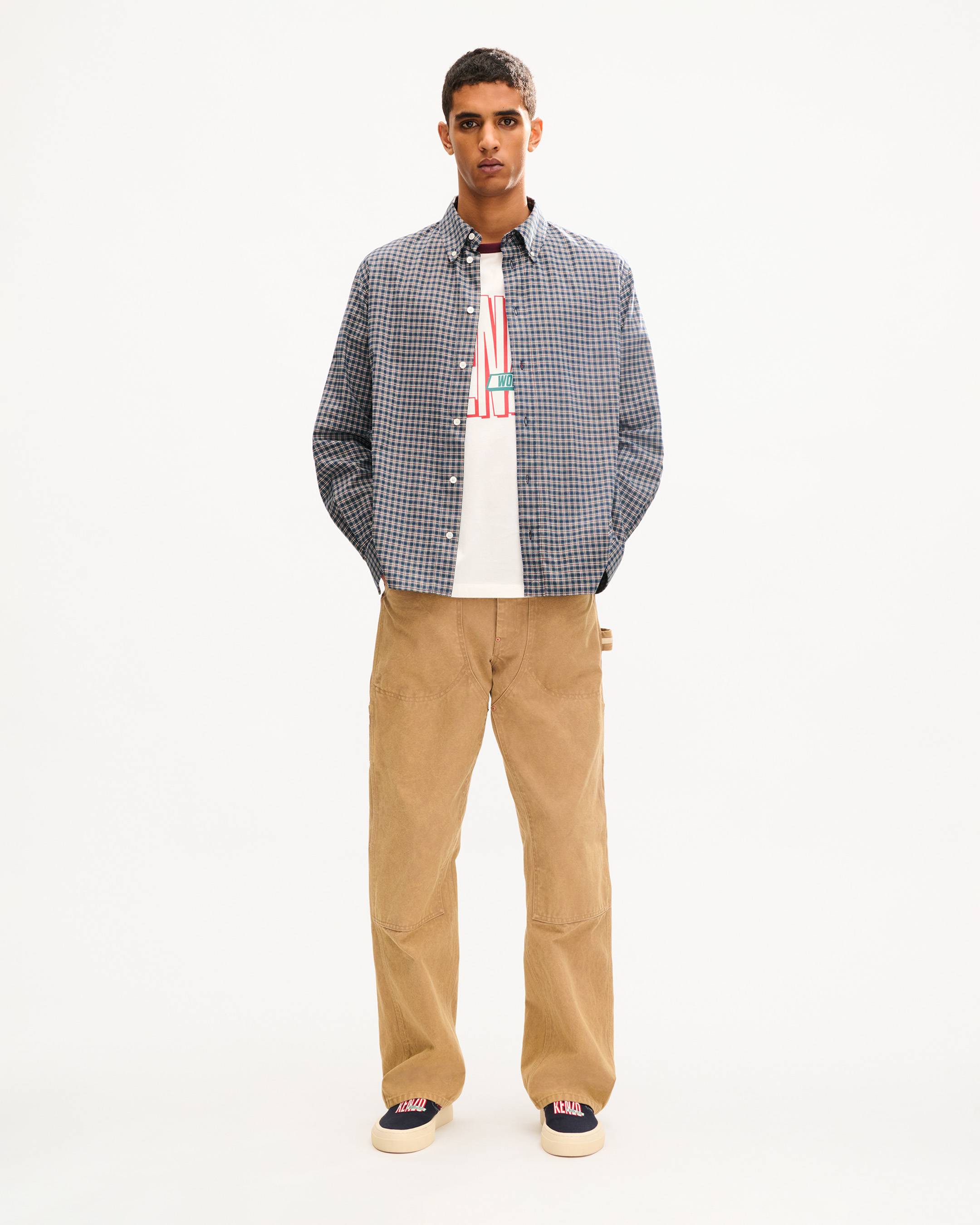 'KENZO Work And Play' loose carpenter pants
