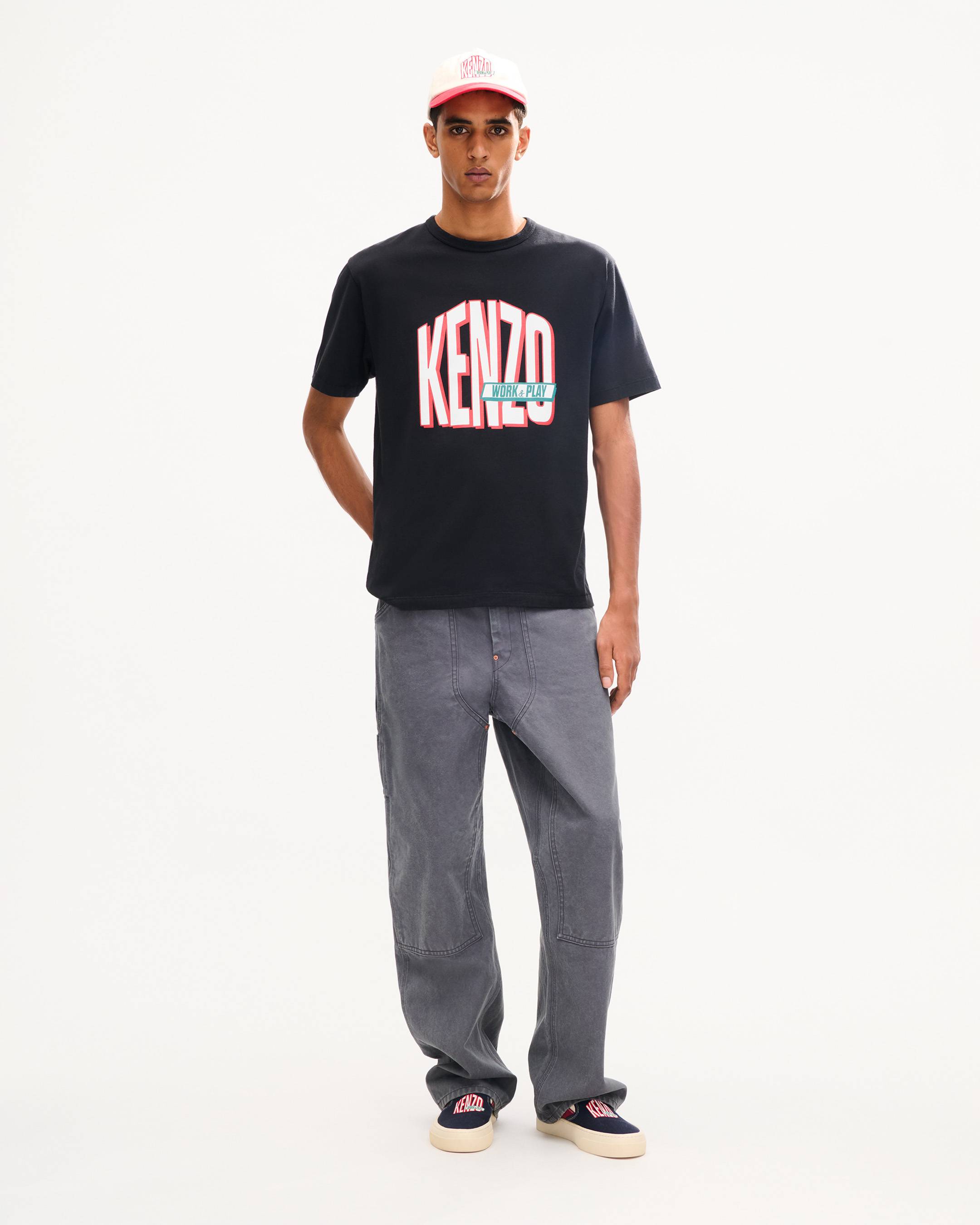 'KENZO Work And Play' loose carpenter pants