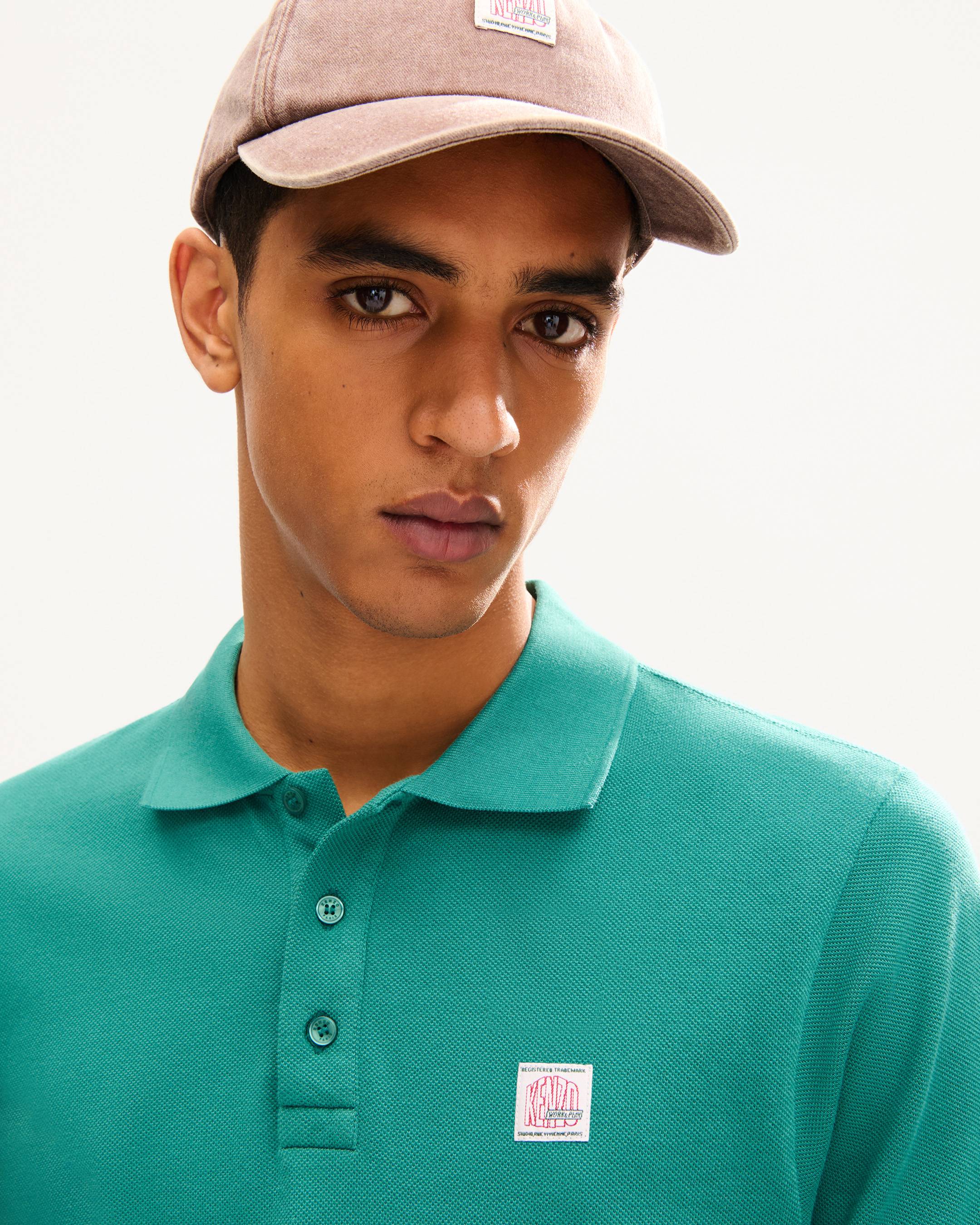 'KENZO Work And Play' slim polo in cotton