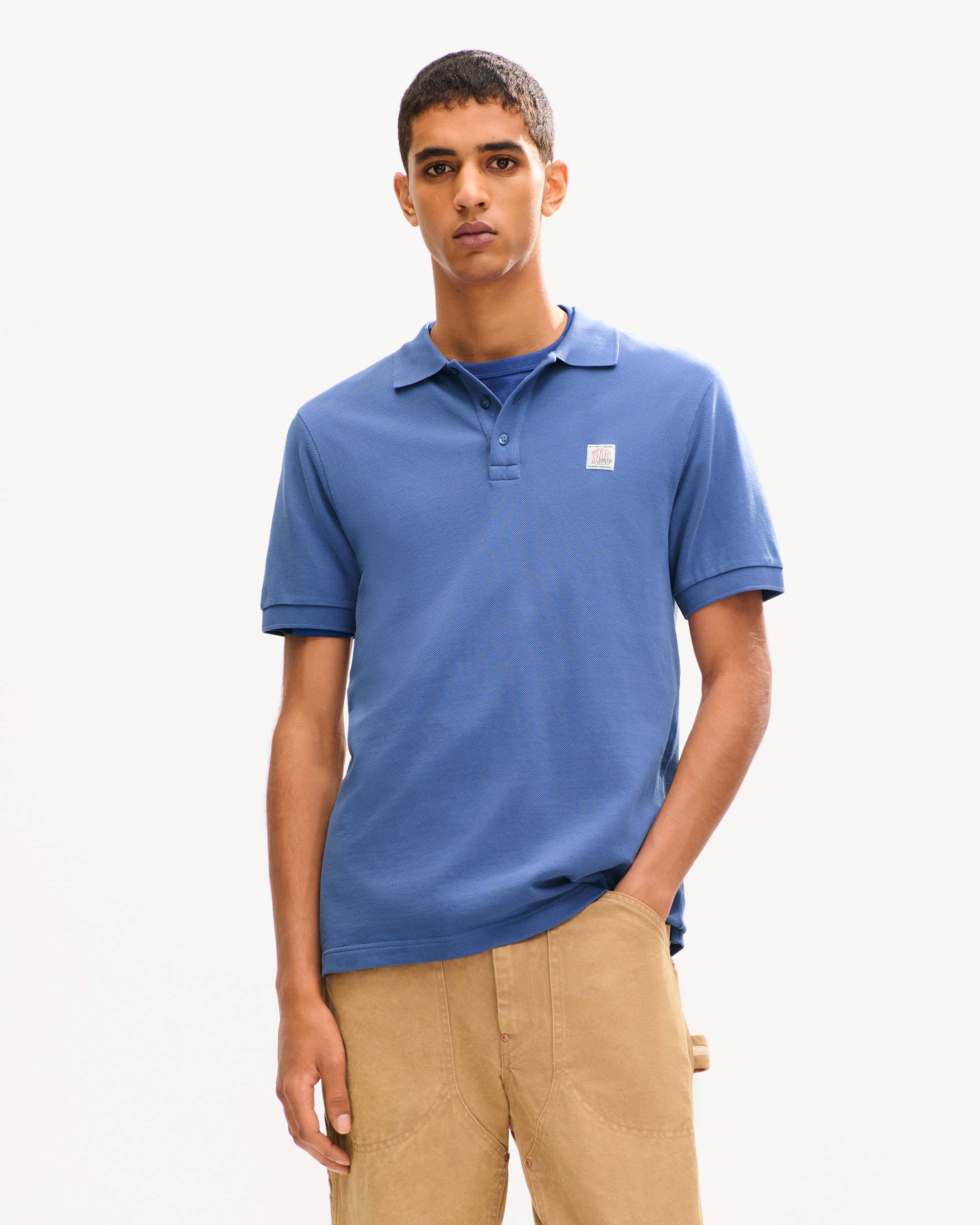 'KENZO Work And Play' slim polo in cotton
