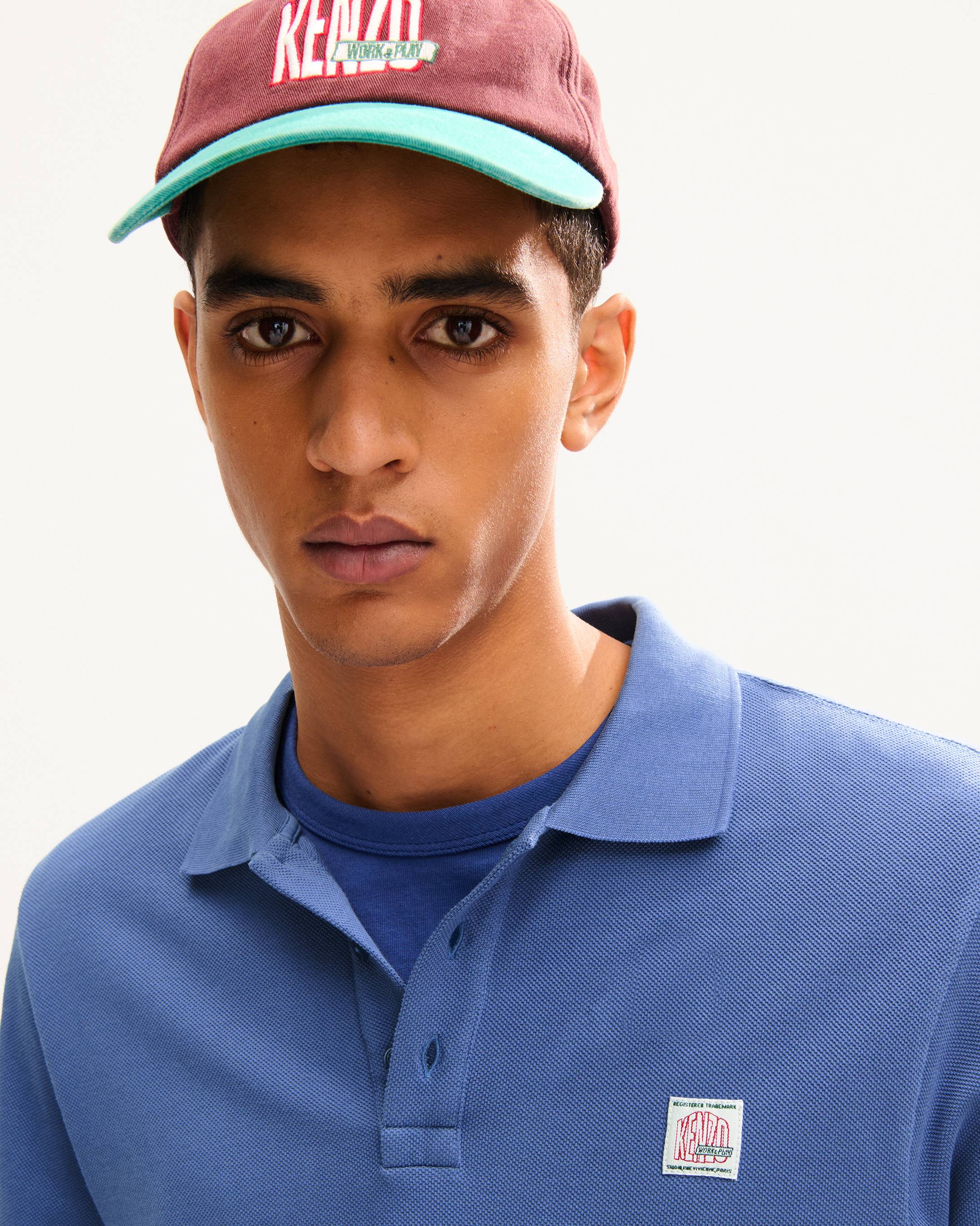 'KENZO Work And Play' slim polo in cotton