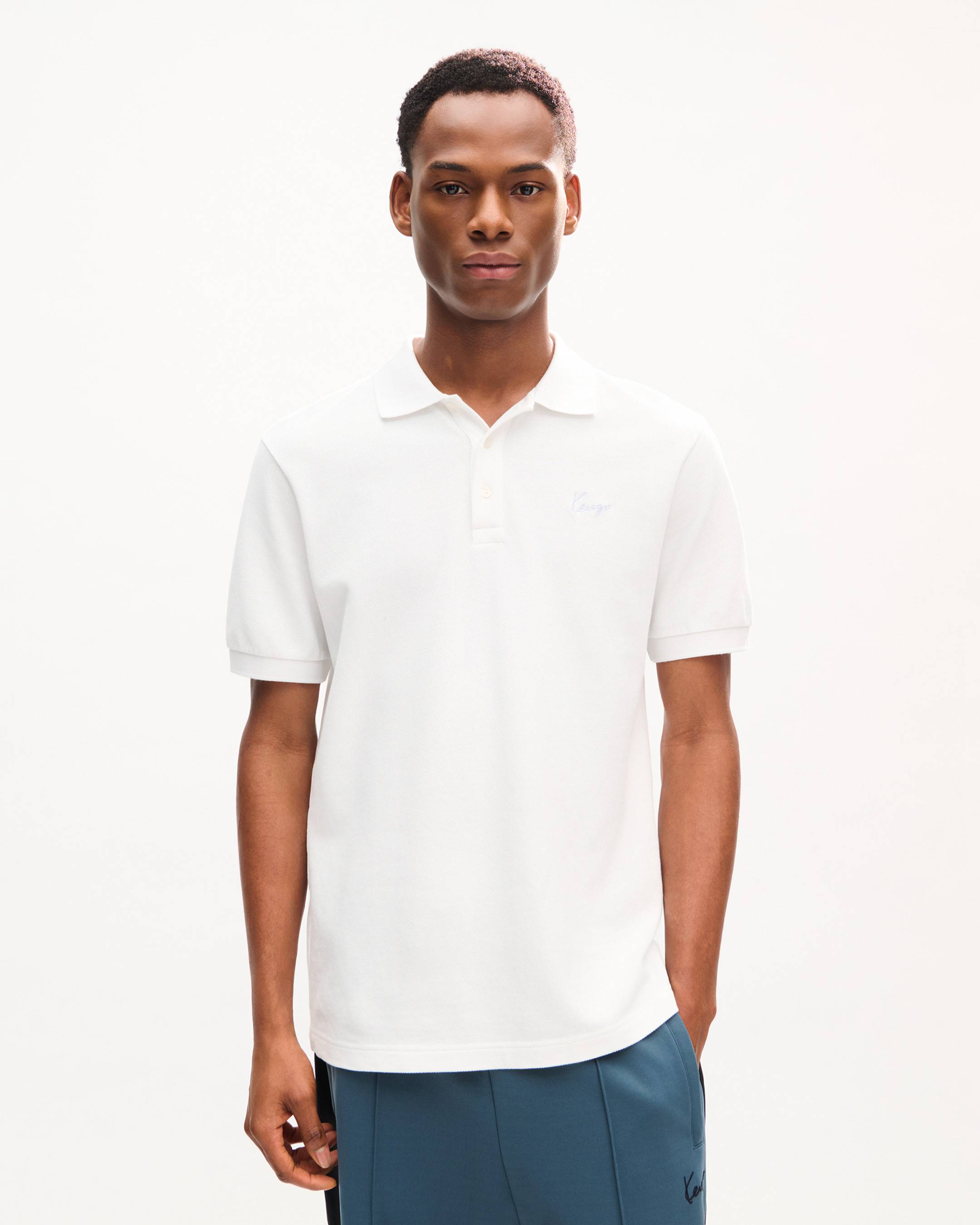 Polo ajustado de algod&oacute;n 'KENZO Signature'