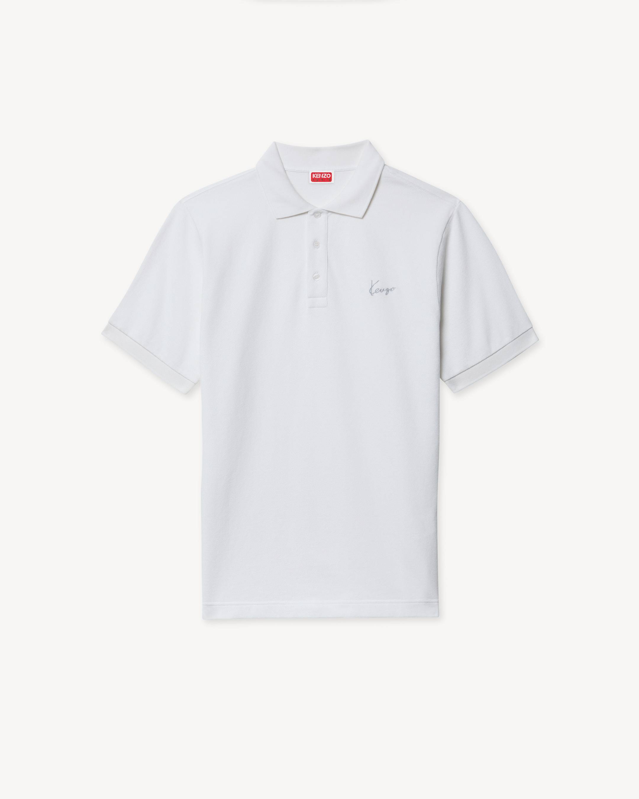 Polo ajustado de algod&oacute;n 'KENZO Signature'
