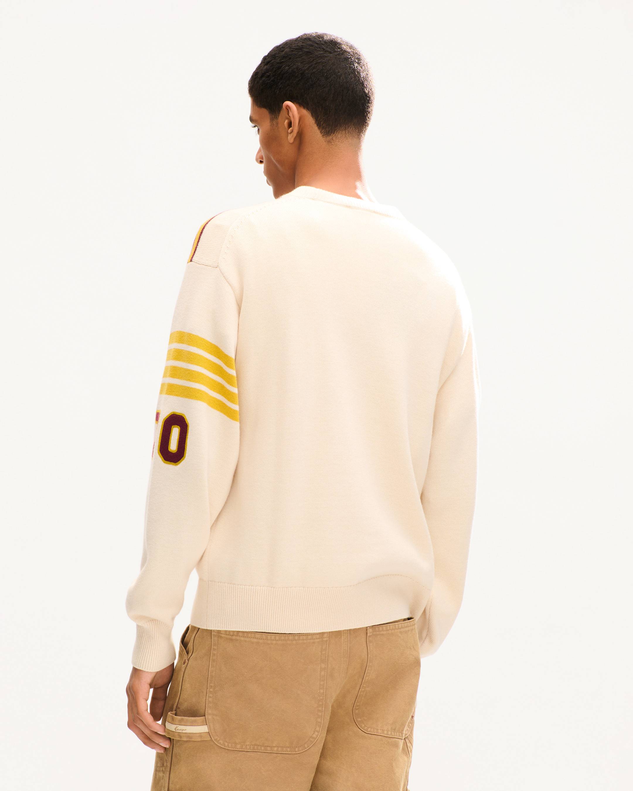 'KENZO Work And Play' embroidered jumper in wool and cotton