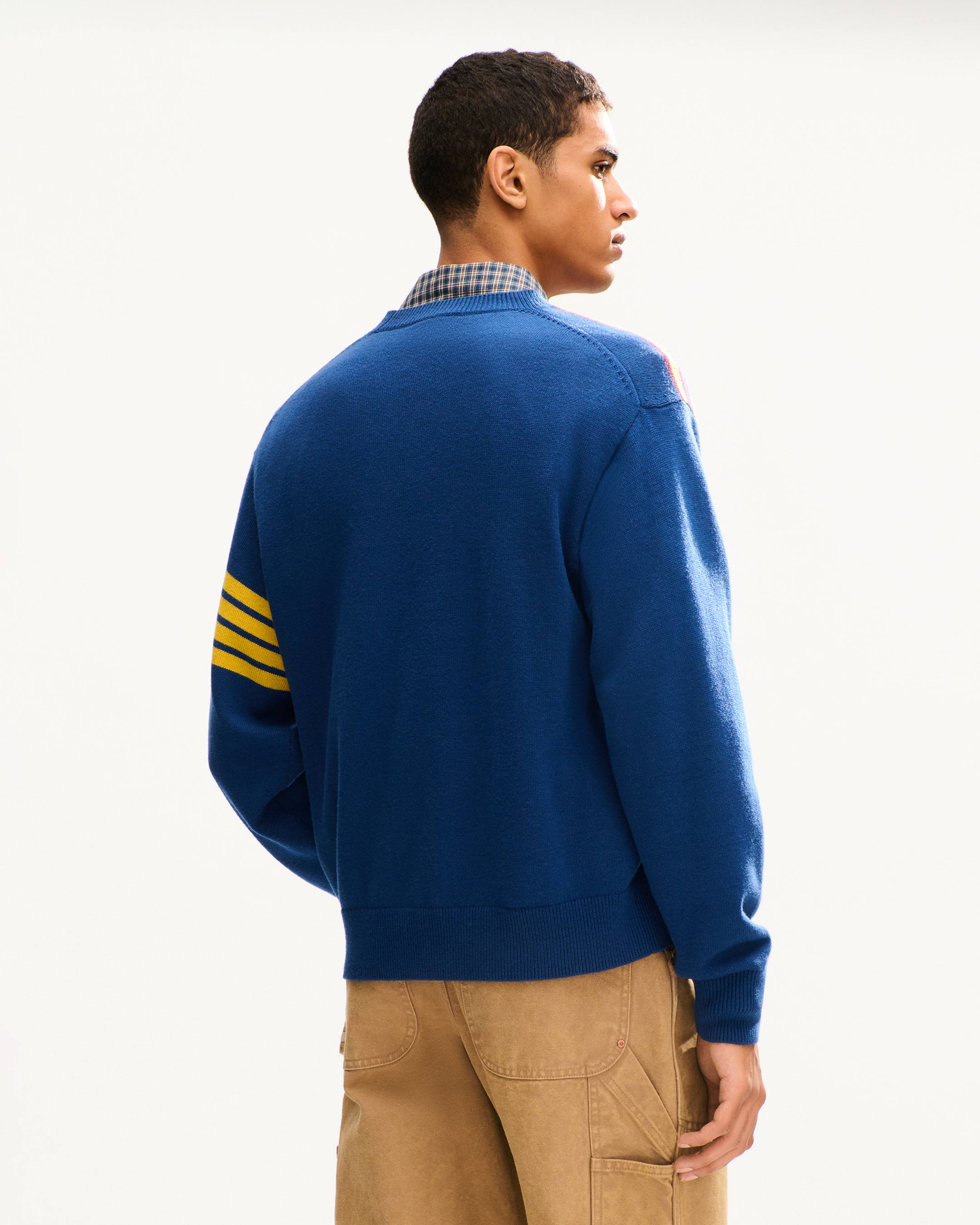 'KENZO Work And Play' embroidered jumper in wool and cotton