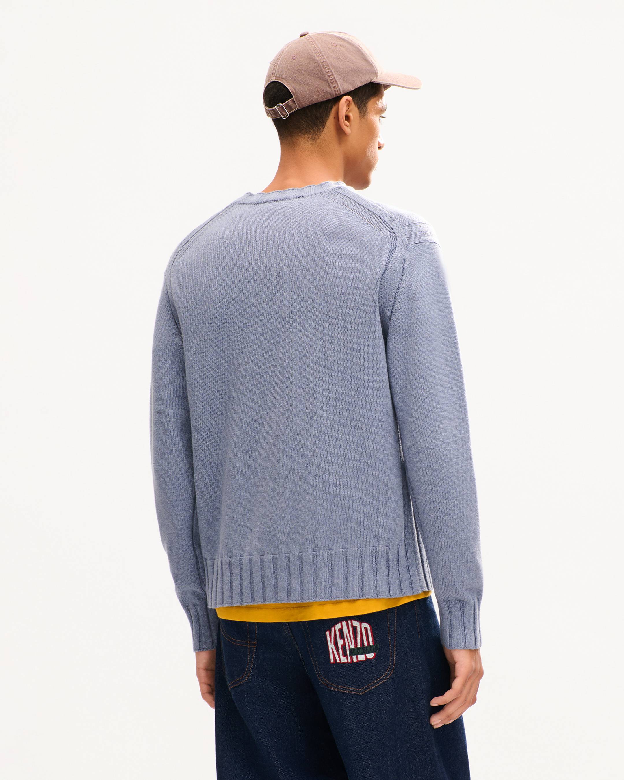 'KENZO Work And Play' embroidered jumper in wool and cotton