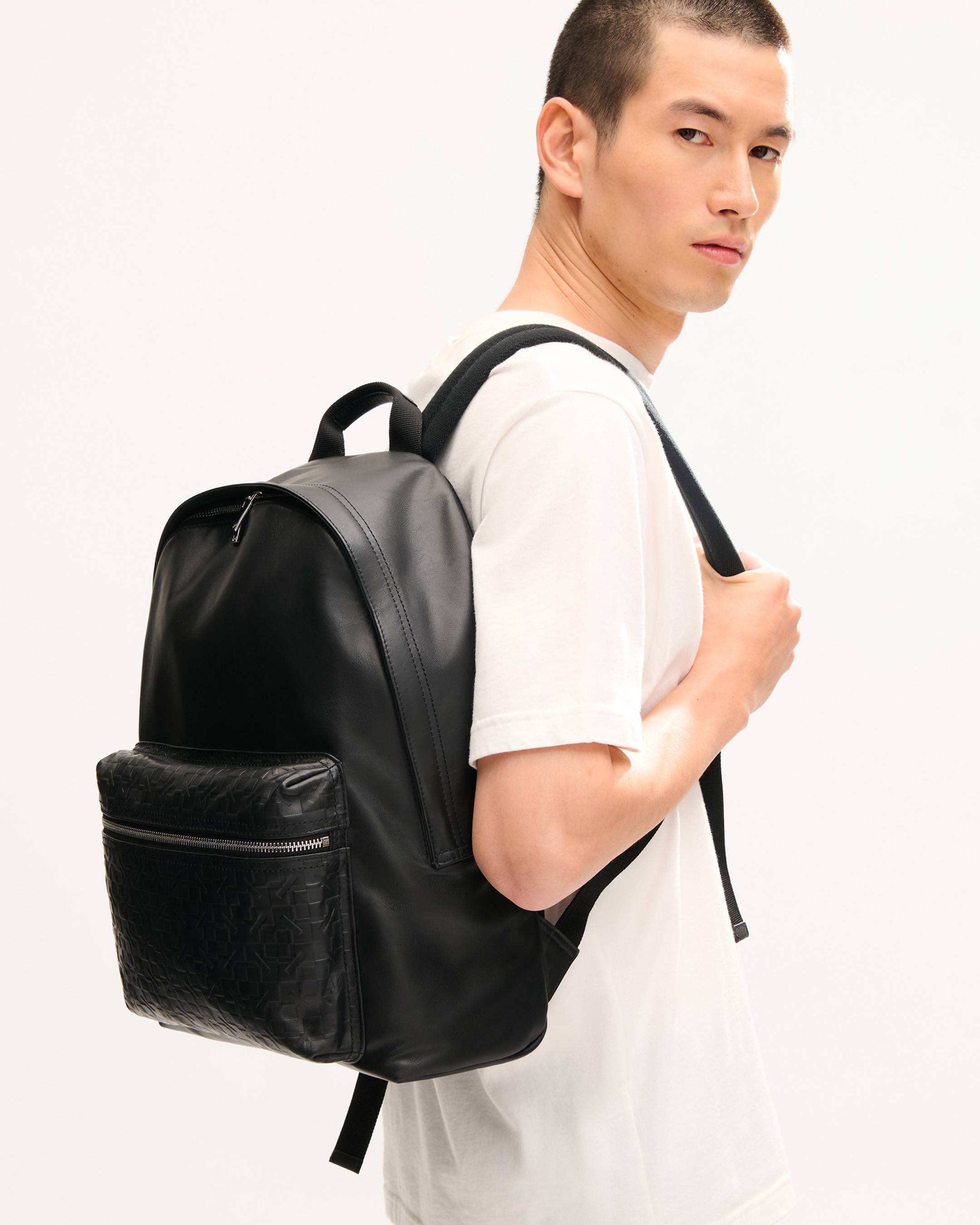 'Kenzogram' backpack in leather