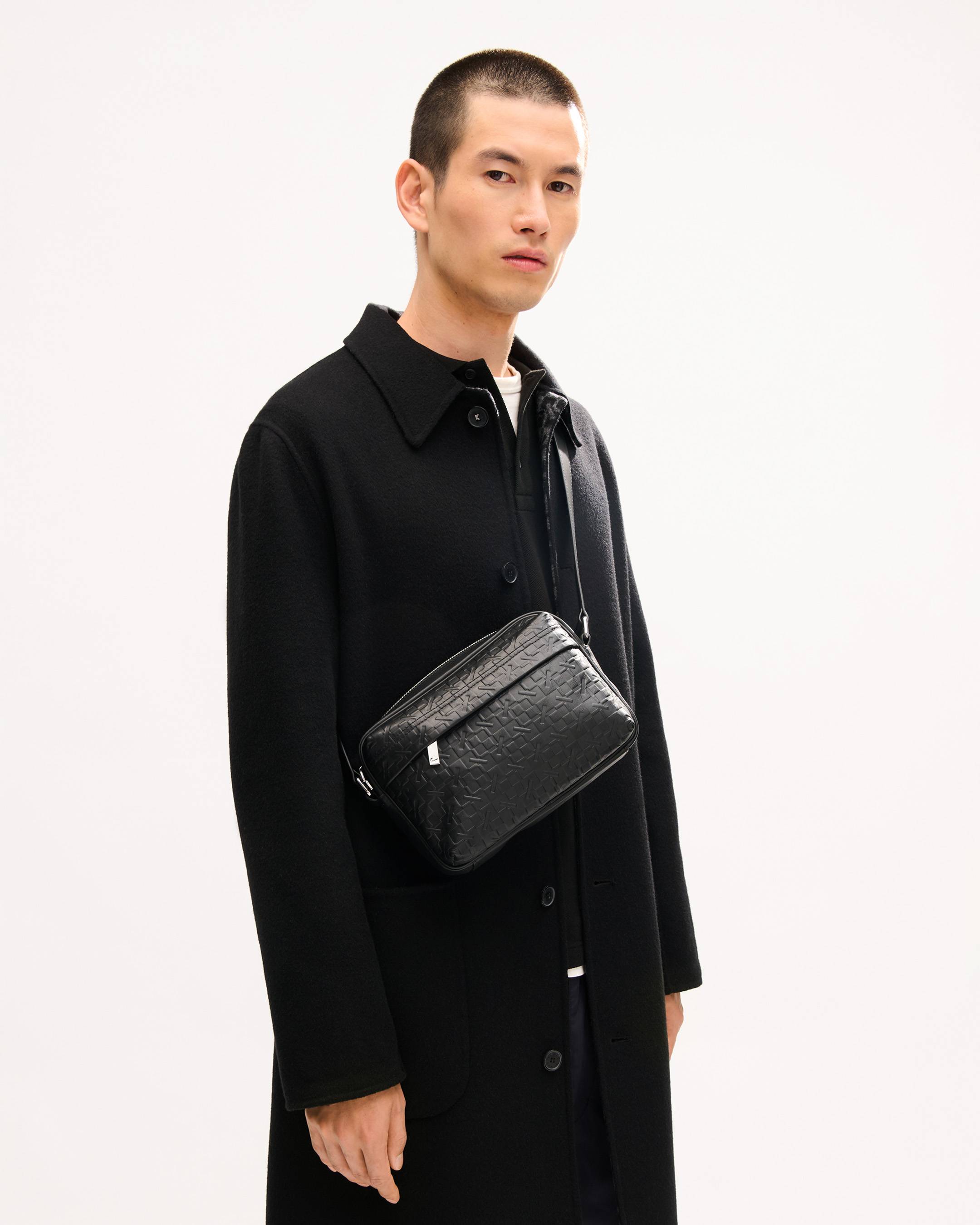 'Kenzogram' crossbody bag in leather