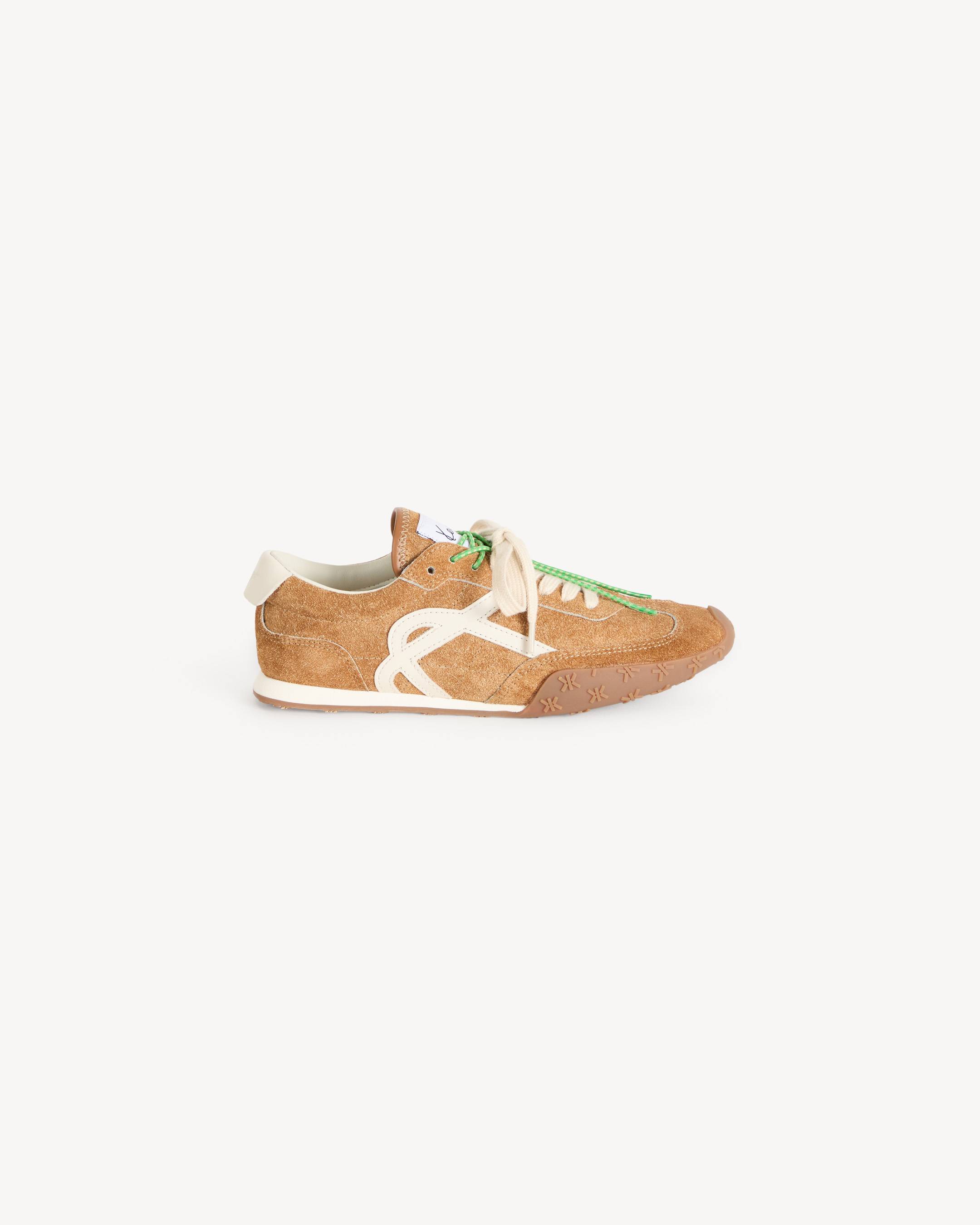 'Kenzorush' low top sneakers in hairy suede leather