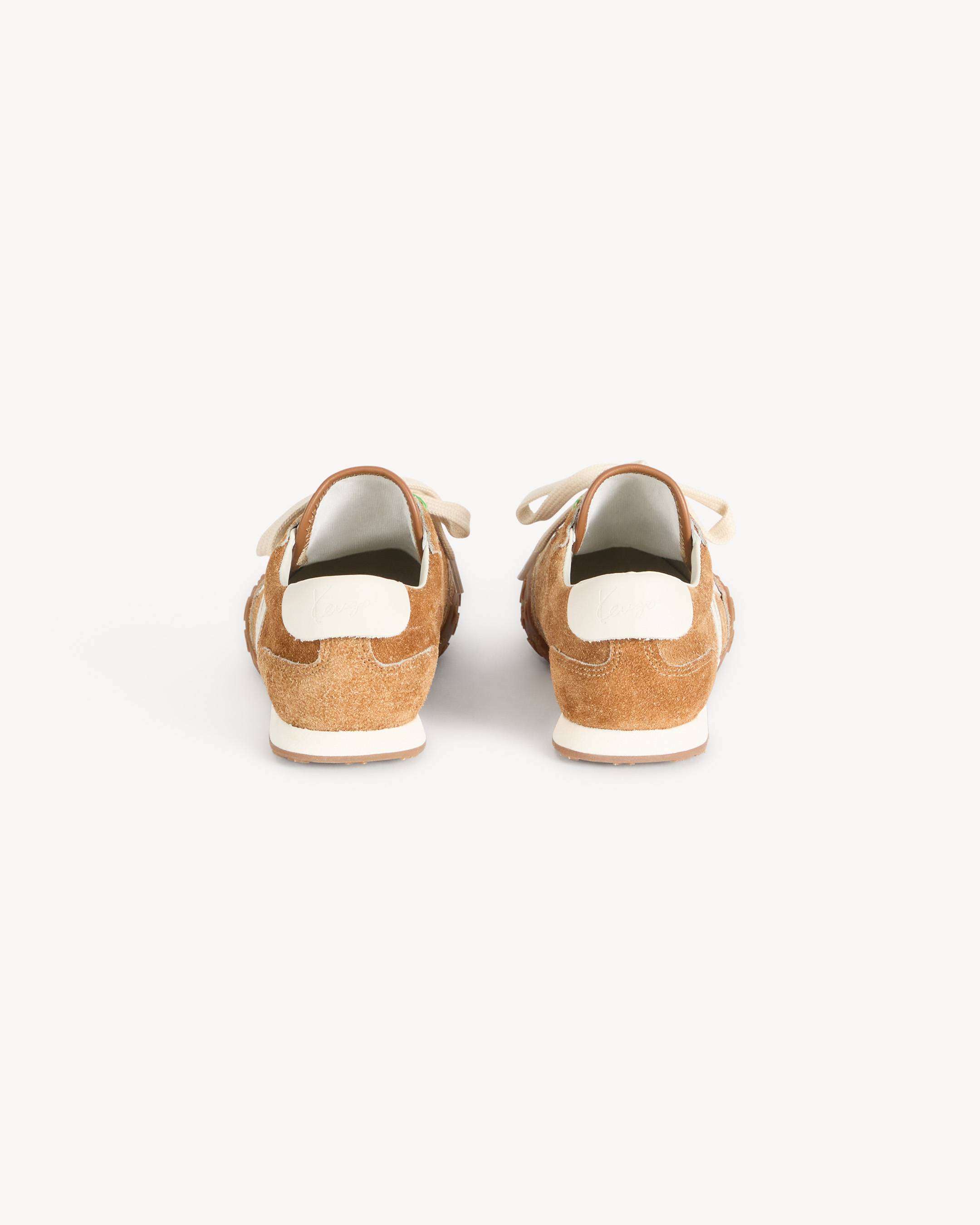 'Kenzorush' low top sneakers in hairy suede leather