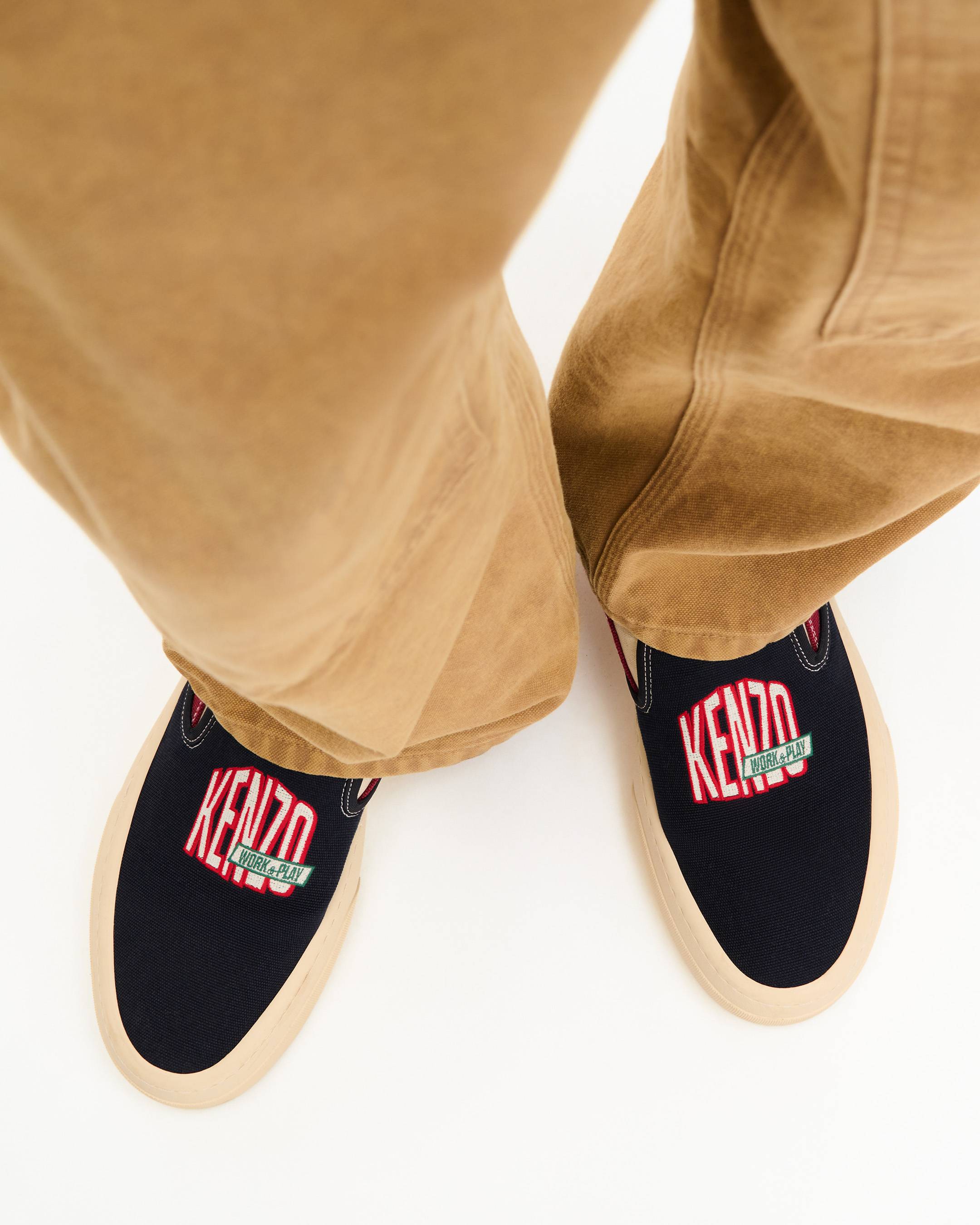 'KENZO Skate' slip on sneakers in canvas