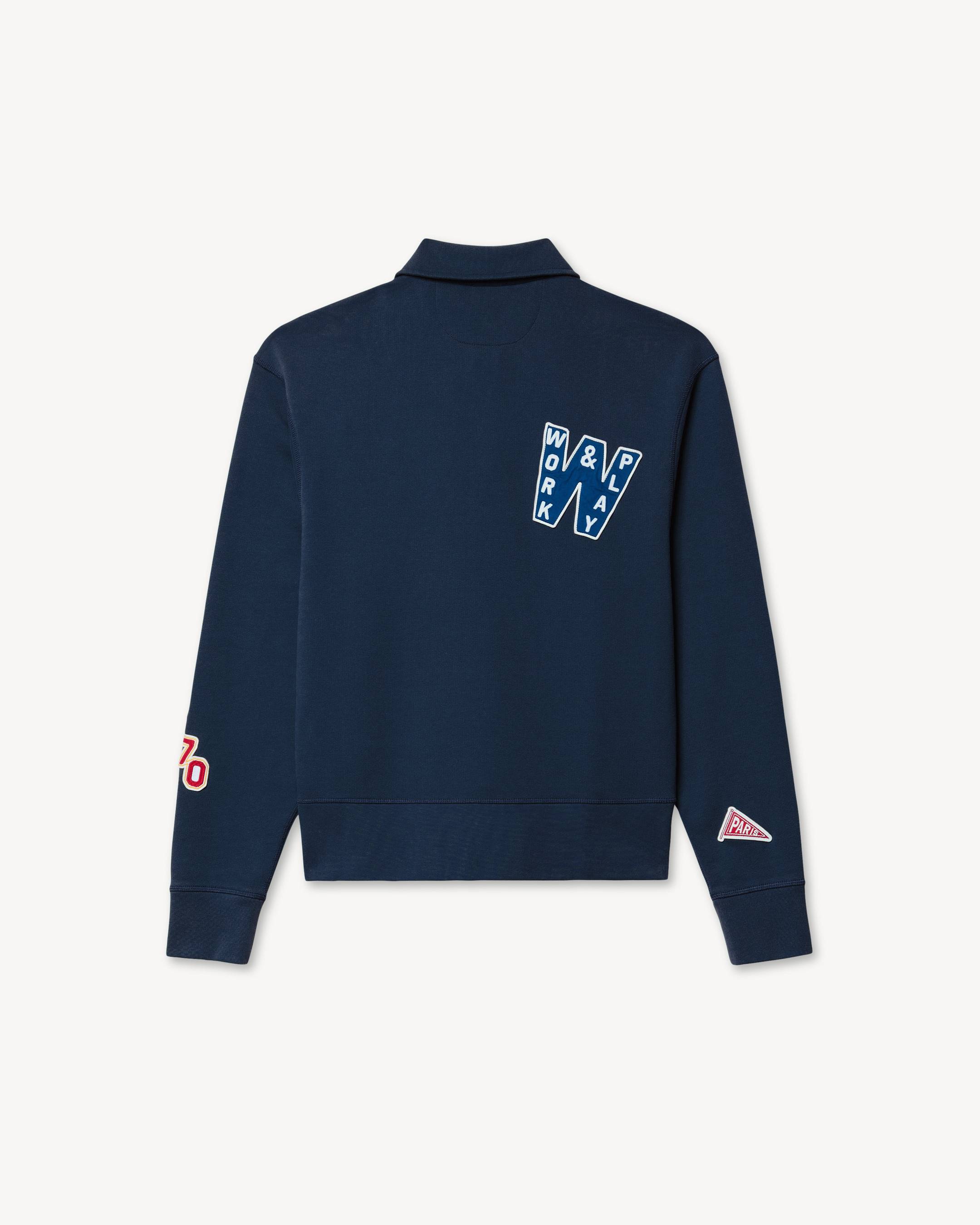 'KENZO Work And Play' quarter zip sweatshirt in cotton
