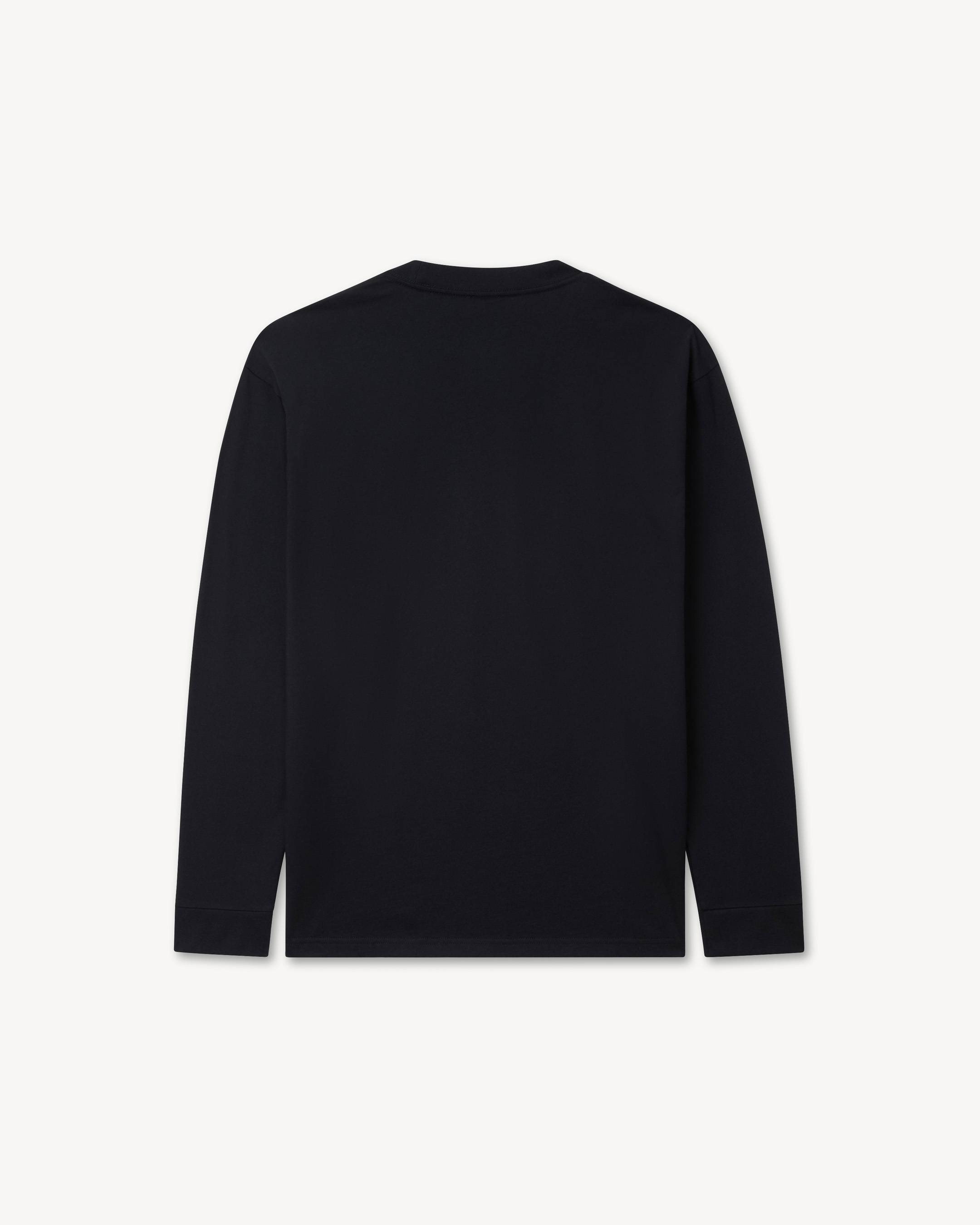 'KENZO Signature' embroidered long sleeves T-shirt in cotton