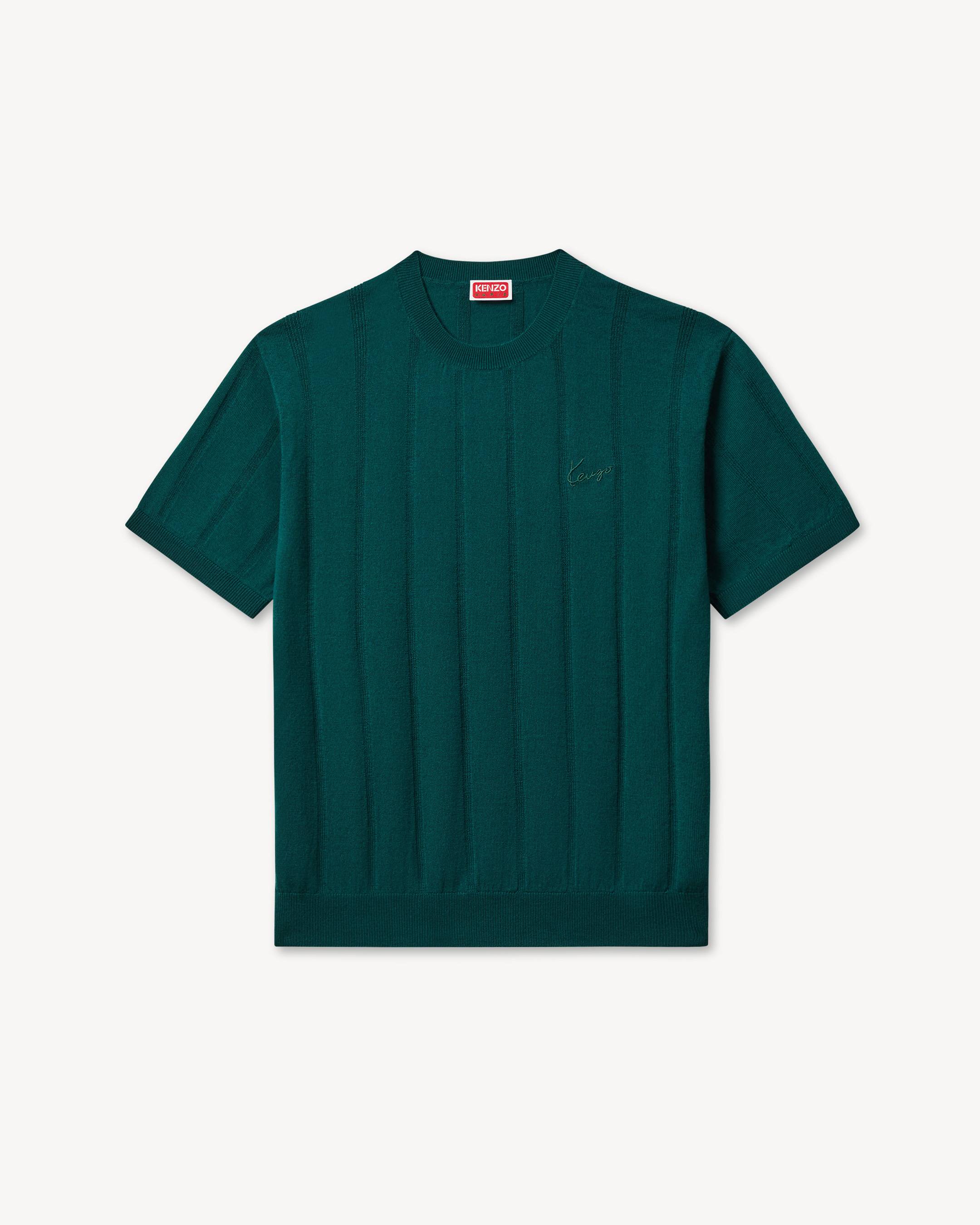 'KENZO Signature' T-shirt in merino wool