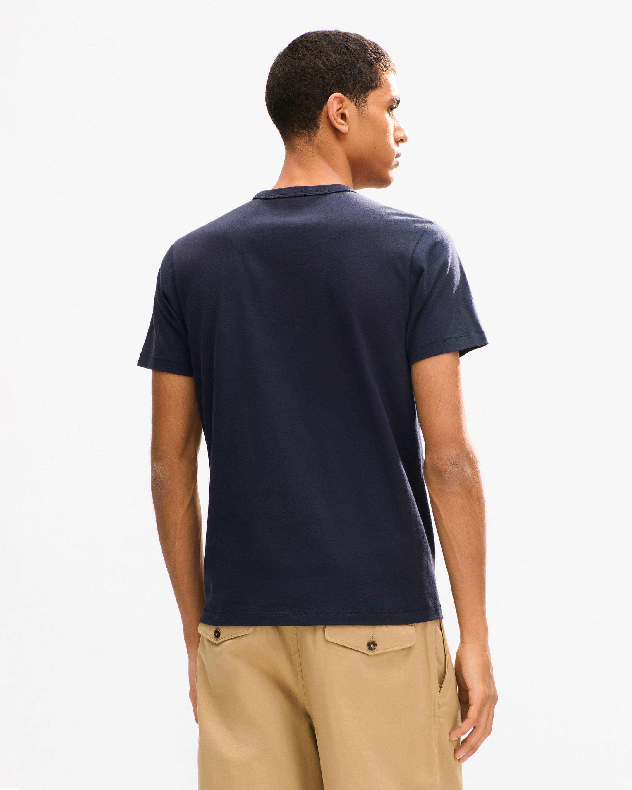 T-shirt ajust&eacute; brod&eacute; 'KENZO Ikat Flower' en coton