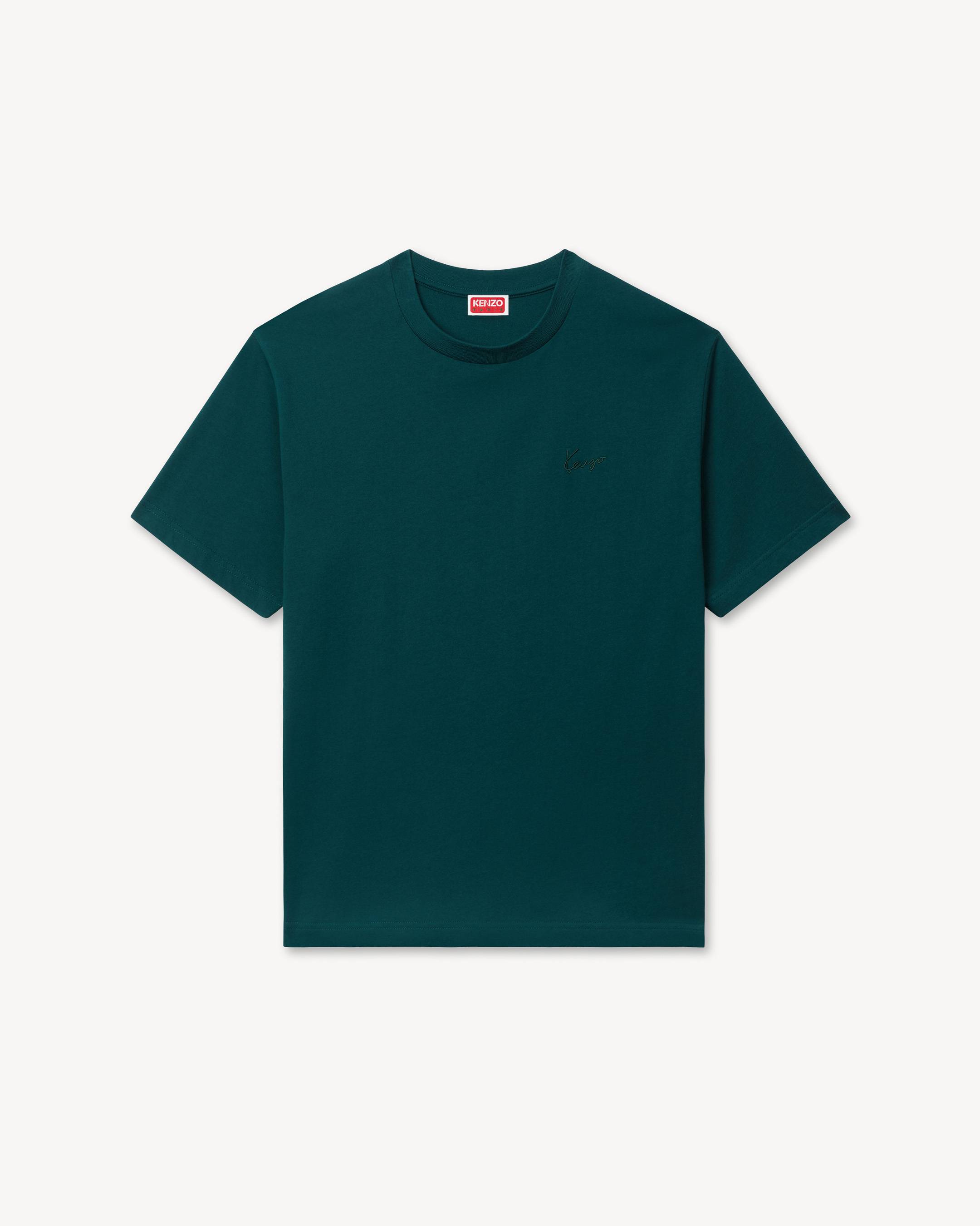'KENZO Signature' embroidered T-shirt in cotton