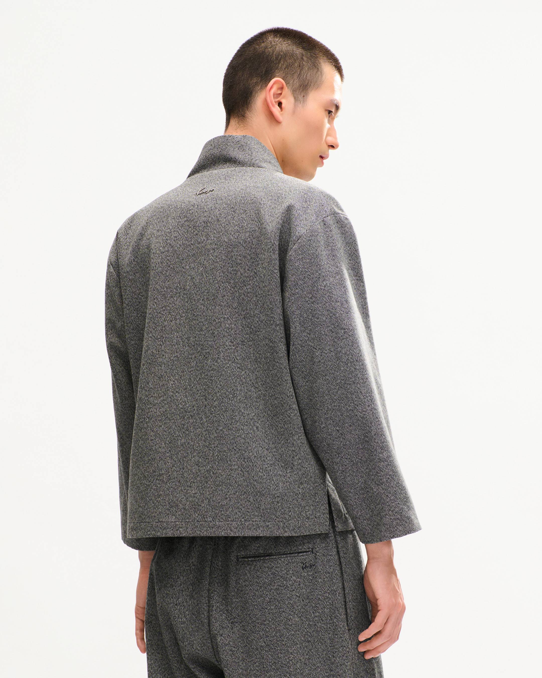 'KENZO Signature' kimono jacket in cotton and virgin wool