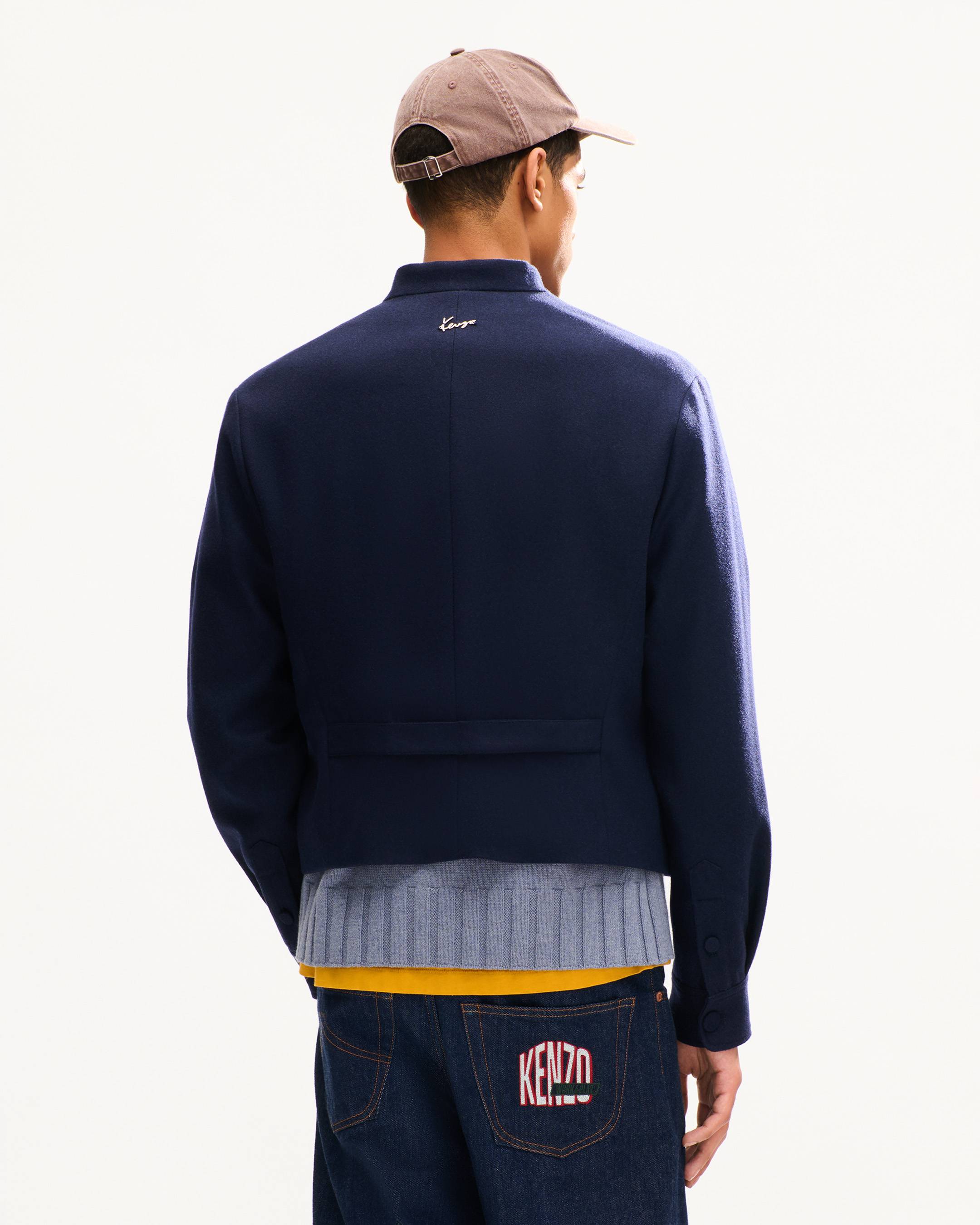 'KENZO Signature' officer jacket in mixed wool