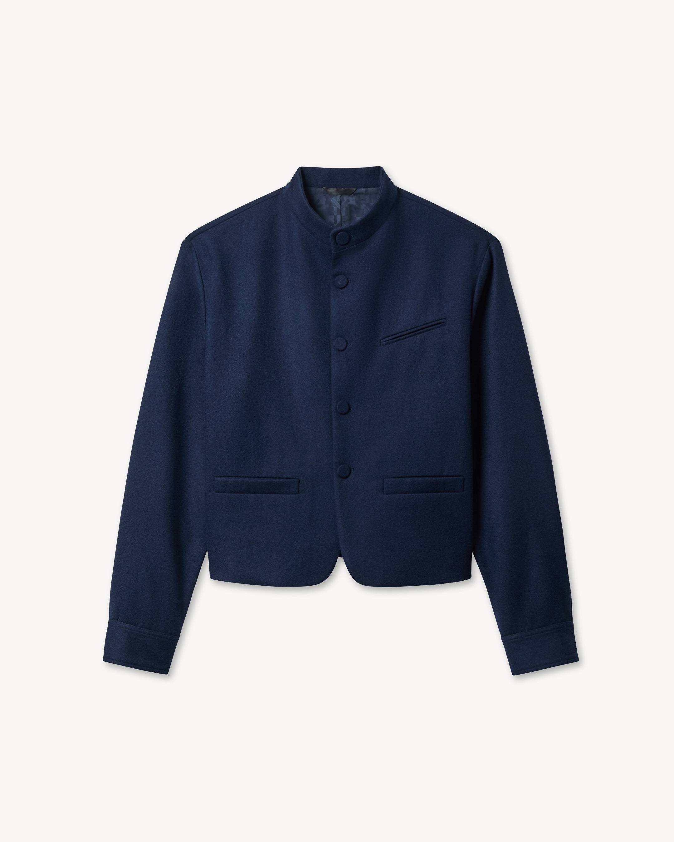 'KENZO Signature' officer jacket in mixed wool