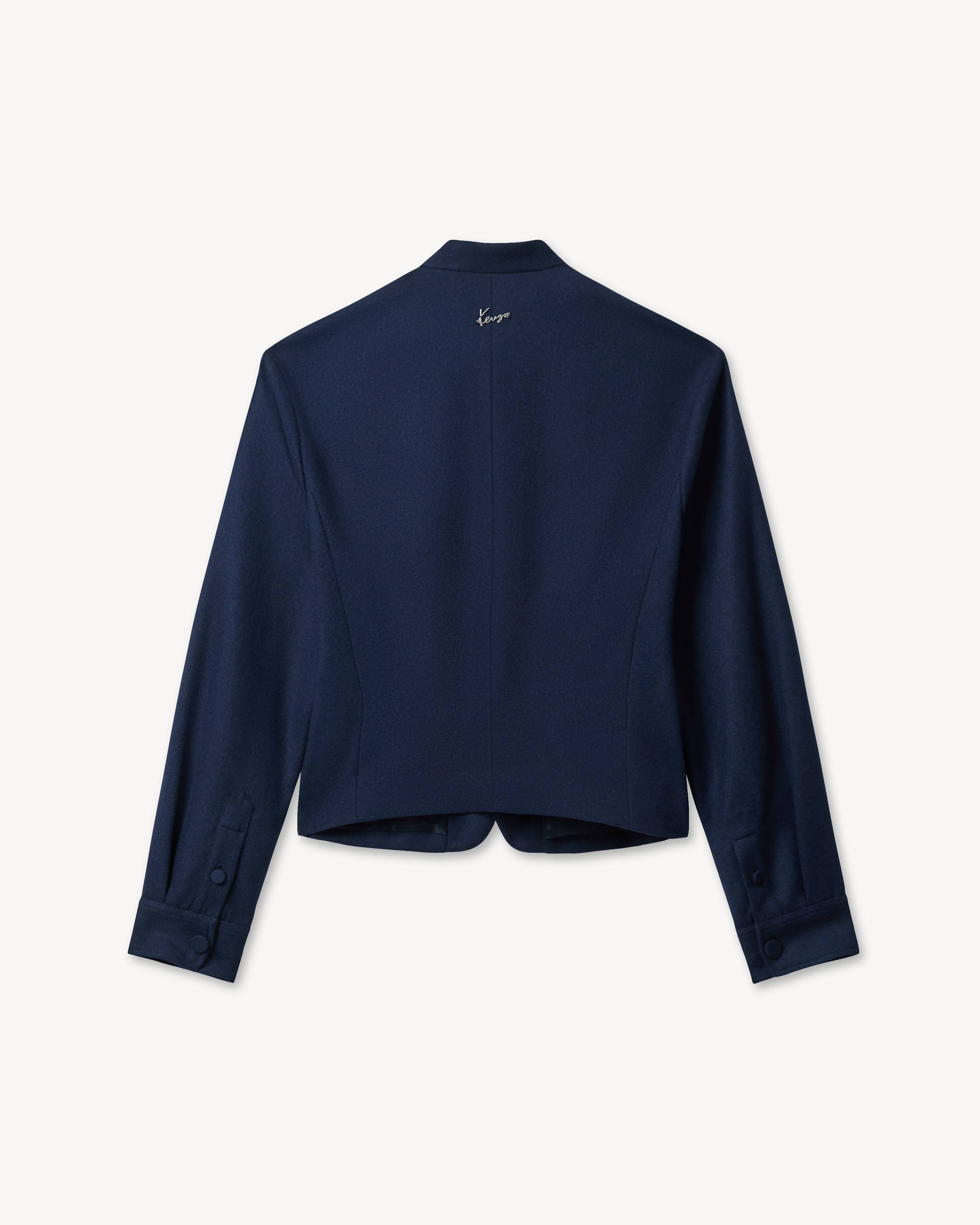 'KENZO Signature' officer jacket in mixed wool