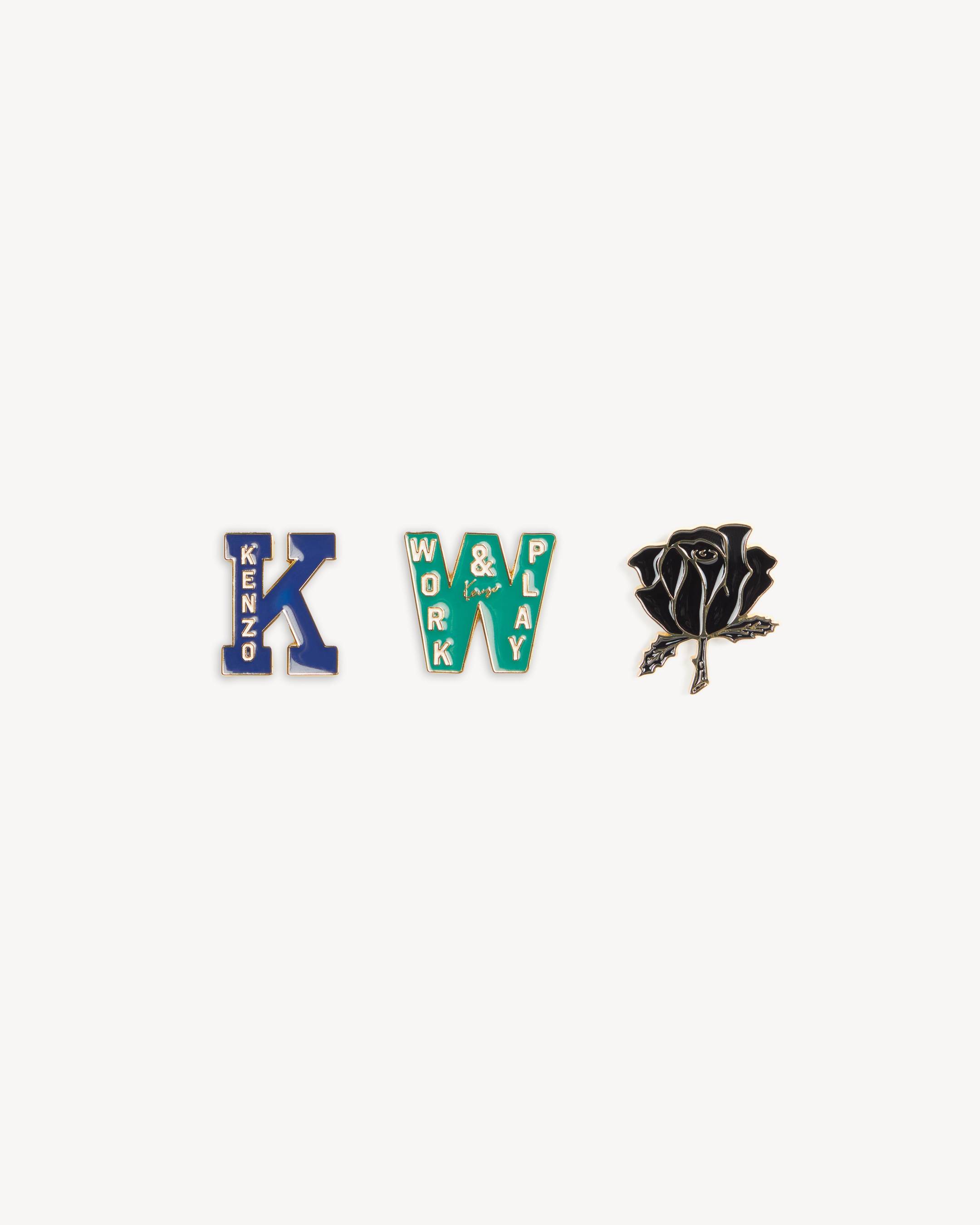 'KENZO Work And Play' set of pins