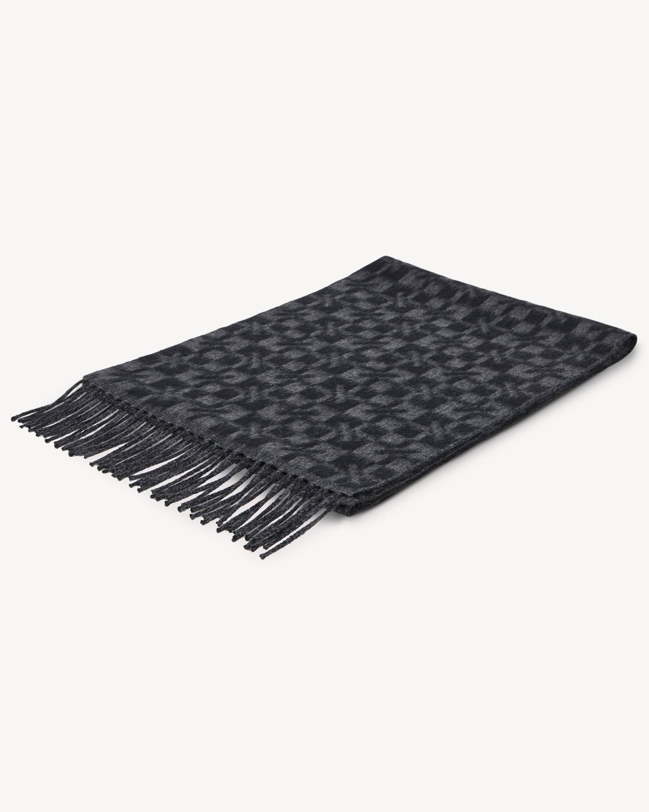 'Kenzogram' scarf in virgin wool