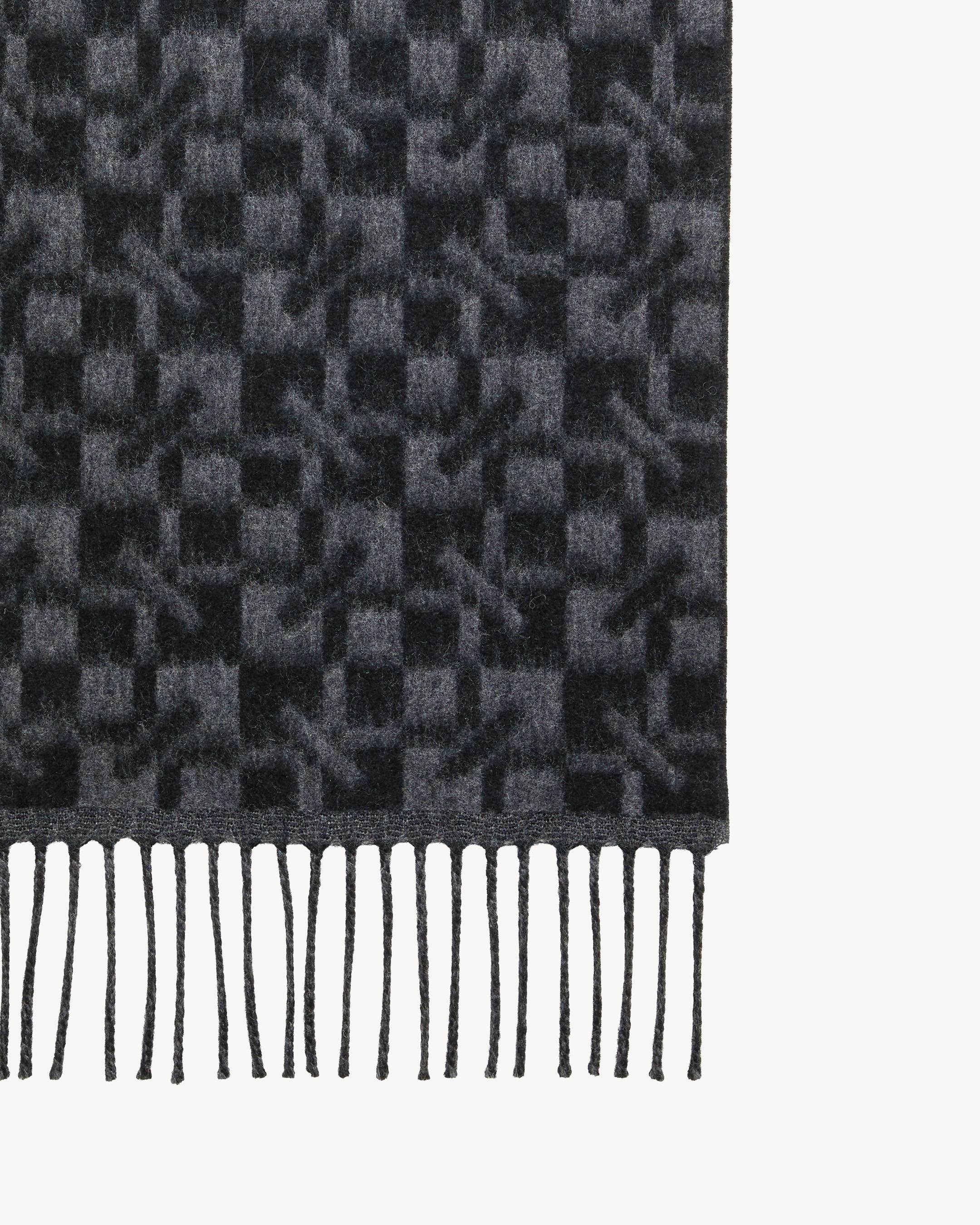'Kenzogram' scarf in virgin wool
